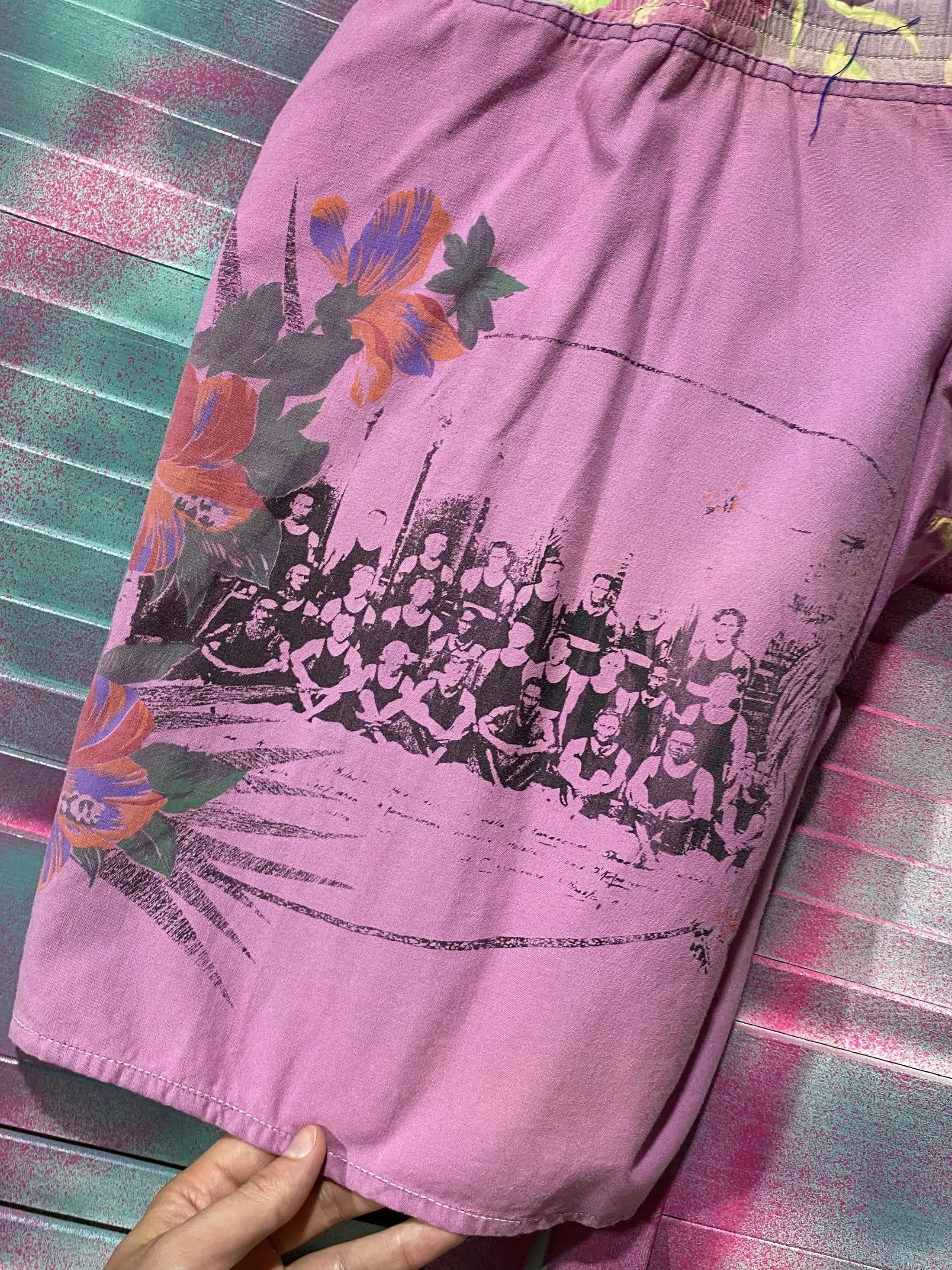 Champion Vintage 90s Retro shorts Champion Hawaii Print Size US 32 / EU 48 - 3 Thumbnail
