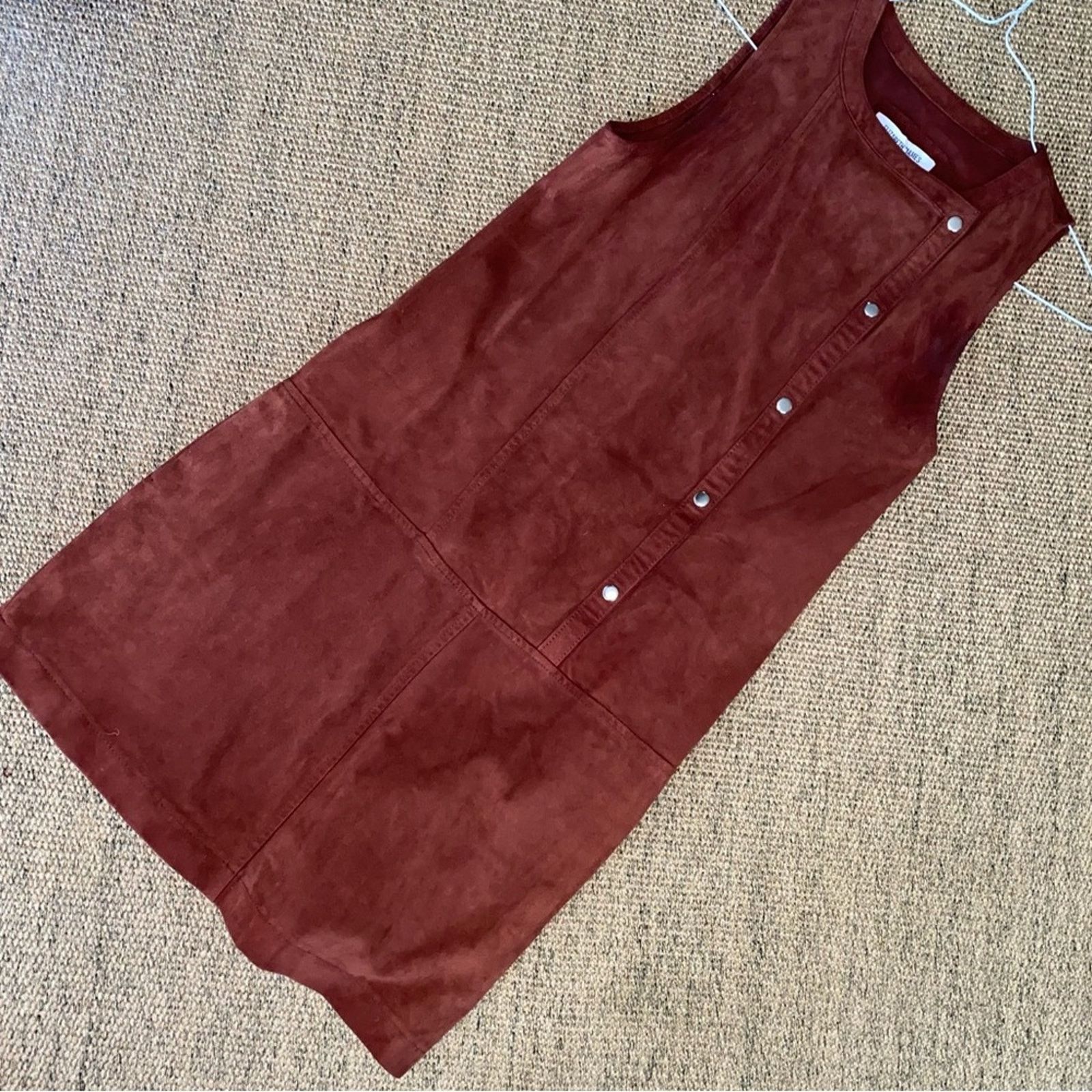 Elizabeth and James $695 ELIZABETH AND JAMES Stanton Suede Shift Dress Size 0 Size XS / US 0-2 / IT 36-38 - 4 Thumbnail