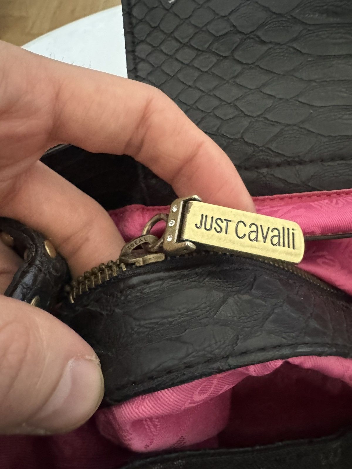 Just Cavalli Just Cavalli Vintage Y2K Hand Bag Avant Garde Monogram Rare Size ONE SIZE - 10 Thumbnail