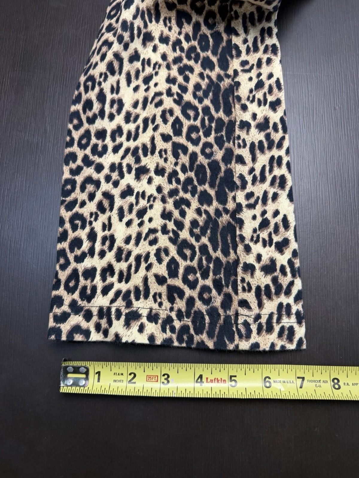 Other Y2K I.L.U. Leopard Print Flare Pants Low Rise Stretch 7 Size 28" / US 6 / IT 42 - 6 Thumbnail
