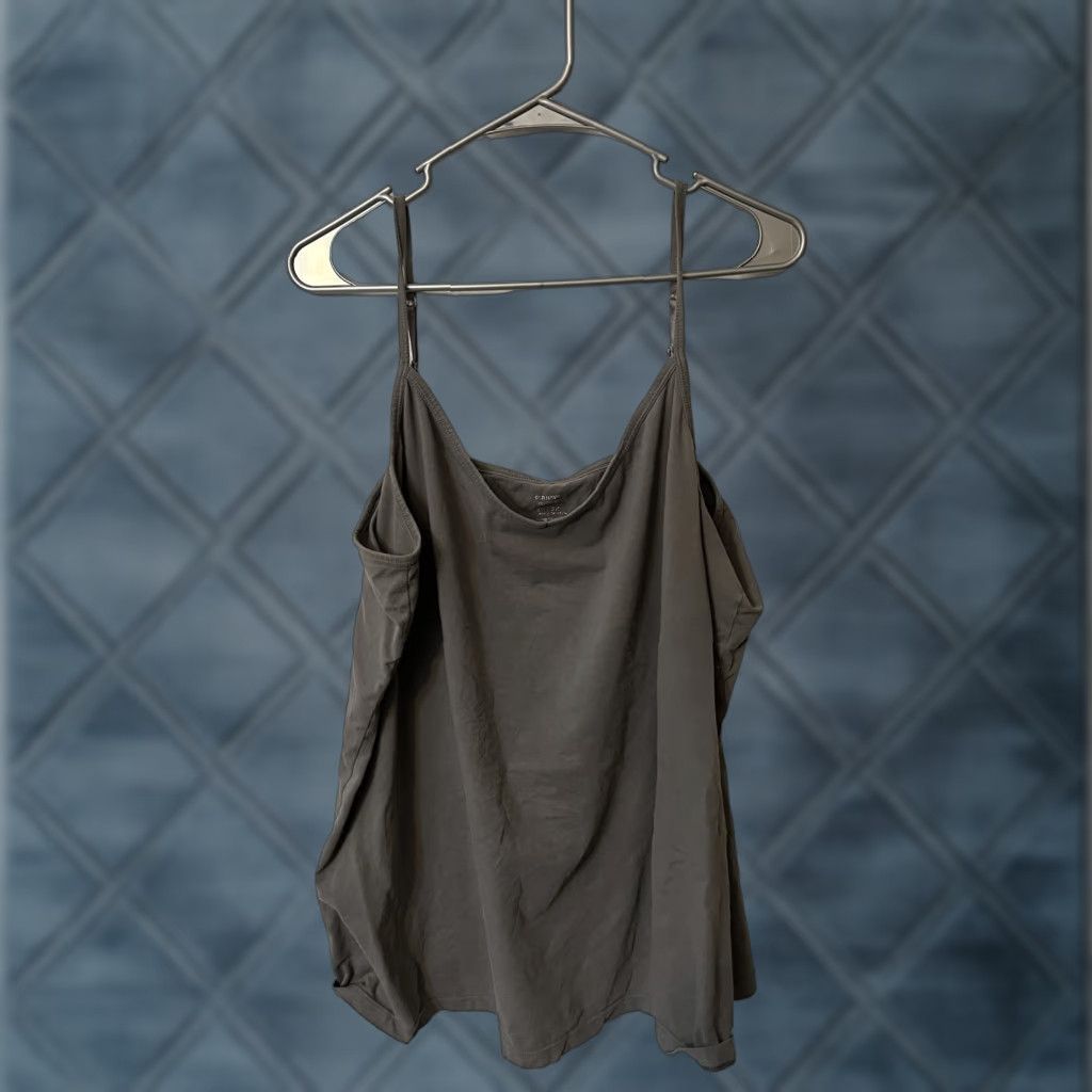 Old Navy Old Navy Tank Top Women 3X Gray Spaghetti Strap Cotton Spandex Blend Sleeveless TANK TOP Adjustable Straps Plus Size Size XXL / US 16-18 / IT 52-54 - 1 Thumbnail