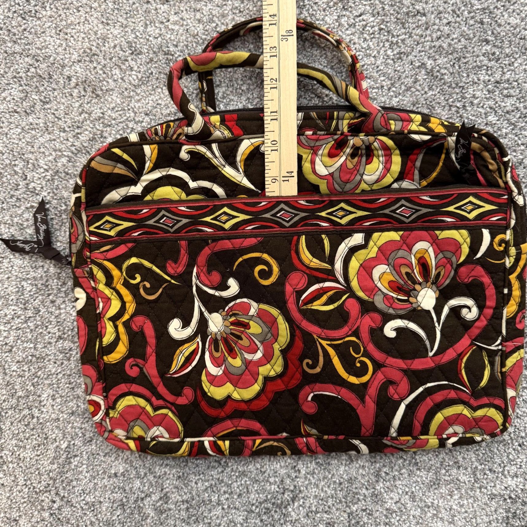 Vera Bradley Vera Bradley Laptop Bag Womens Large Floral Quilted Briefcase Carry Case Size ONE SIZE - 6 Thumbnail