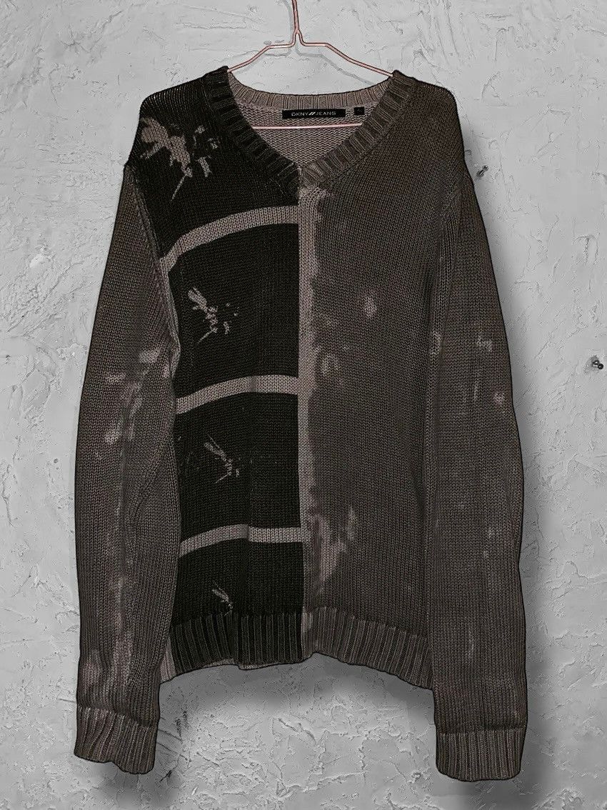 DKNY × Vintage Vintage DKNY Knit Sweater very Long sleeves Y2k Japanese KDG Size US XL / EU 56 / 4 - 1 Thumbnail