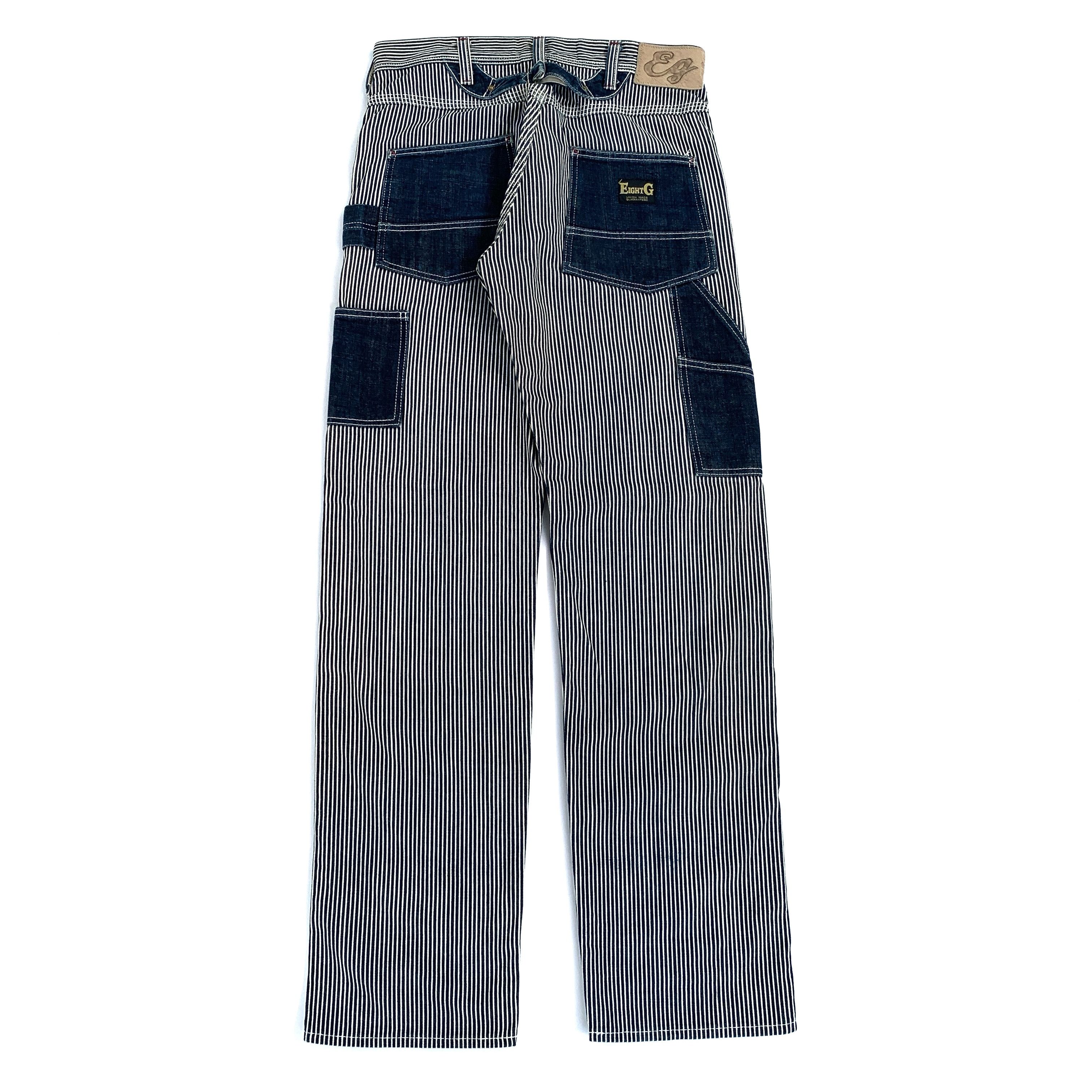 EIGHT-G Vintage Eight-G Hickory Carpenter Double Knee Pants Size US 31 - 13 Thumbnail