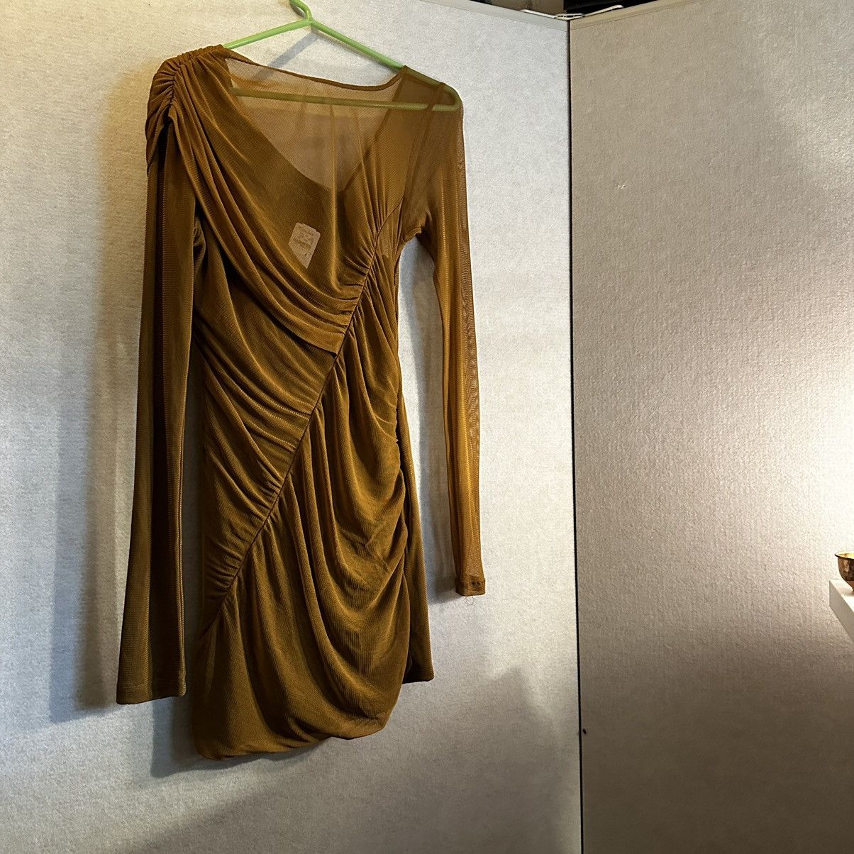 Rag & Bone rag & bone gold long sleeve sheer minidress Size S / US 4 / IT 40 - 9 Thumbnail