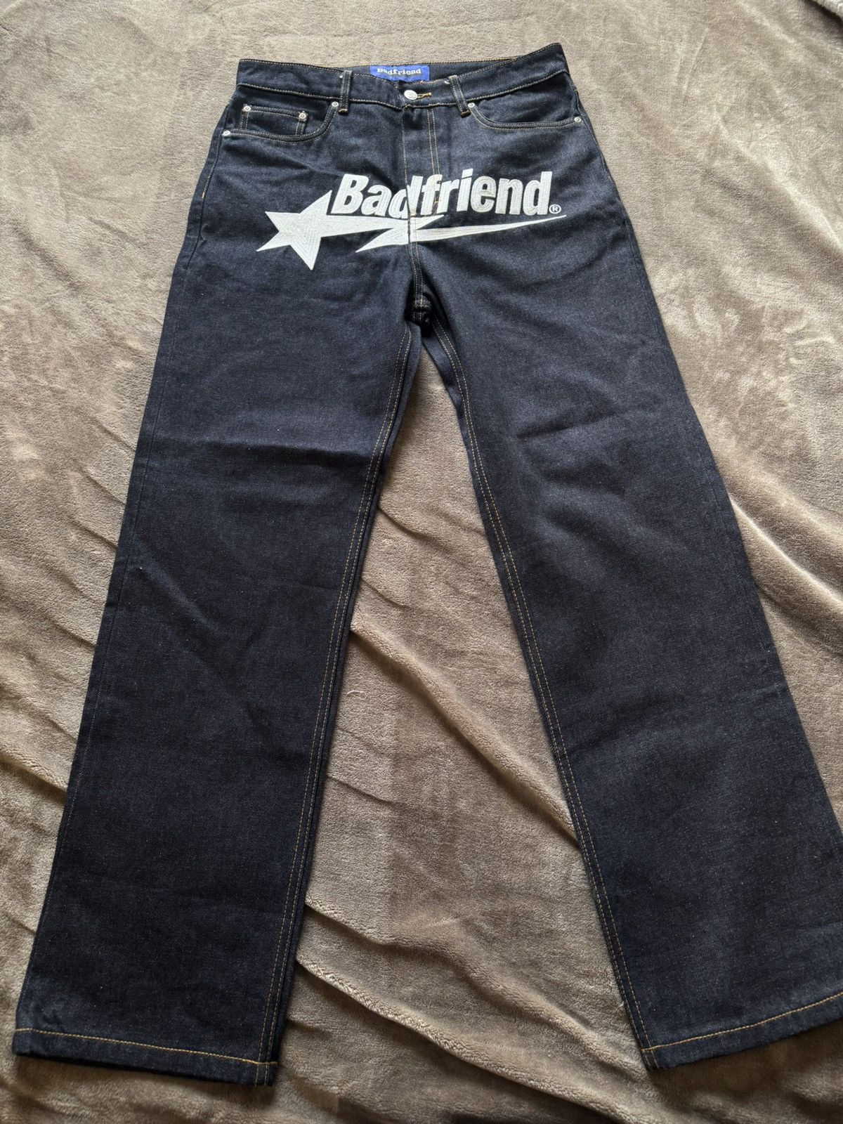 Badfriend Badfriend embroidered logo indigo denim jeans Size US 32 / EU 48 - 1 Thumbnail