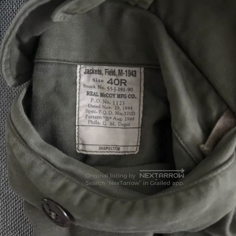 The Real McCoy's The Real McCoys M43 Military Jacket Size US L / EU 52-54 / 3 - 6 Thumbnail