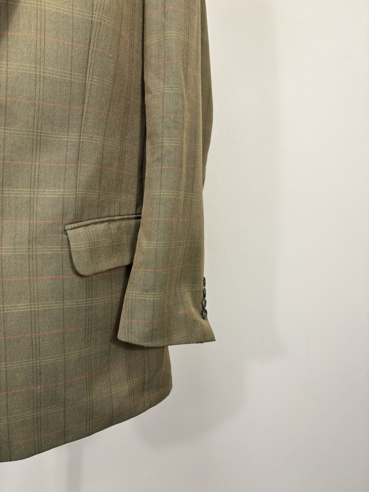 Burberry Vintage Burberry Prince Of Wales Check Wool Blazer Jacket Size 46R - 6 Thumbnail