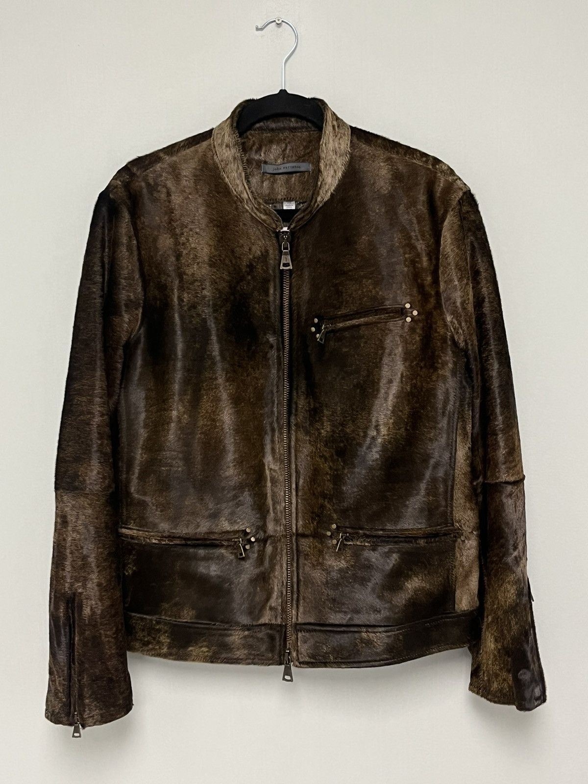 John Varvatos Calf hair Moto Jacket. Size 50 Size US M / EU 48-50 / 2 - 15 Thumbnail