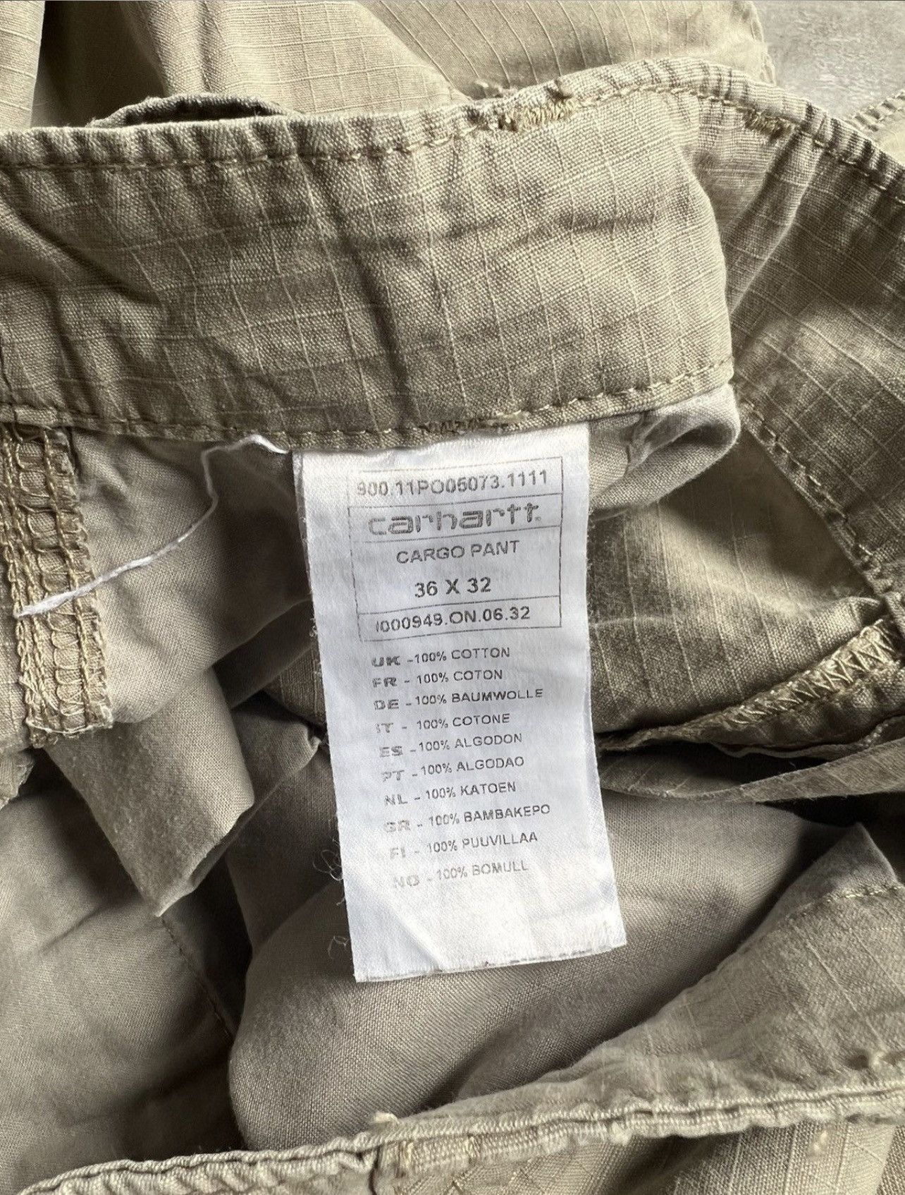 Carhartt Vintage 90s Carhartt Y2k Baggy Cargo Pants Size US 36 / EU 52 - 9 Thumbnail