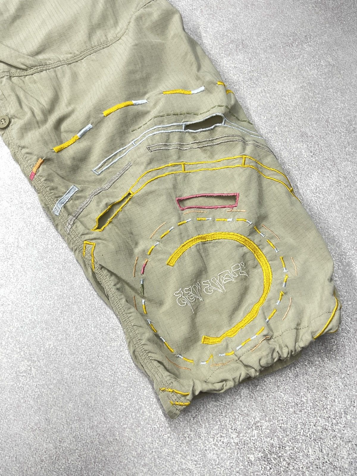 Maharishi Vintage Maharishi Baggy Parachute Nylon Pants Big Logo Size US 34 / EU 50 - 6 Thumbnail