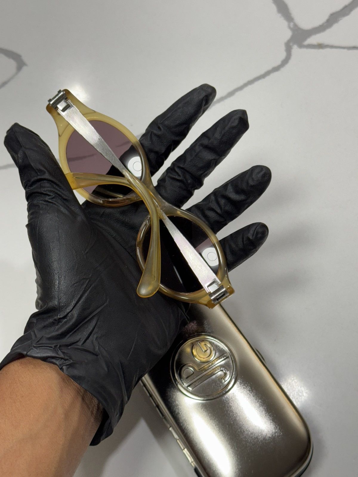 Jean Paul Gaultier VINTAGE JEAN PAUL GAULTIER 56-2272 STEAMPUNK SUNGLASSES Size ONE SIZE - 18 Thumbnail