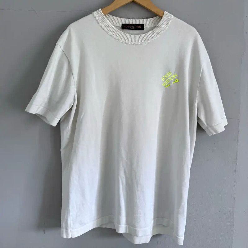 Louis Vuitton White Cotton Men's T-Shirt XL 0089
