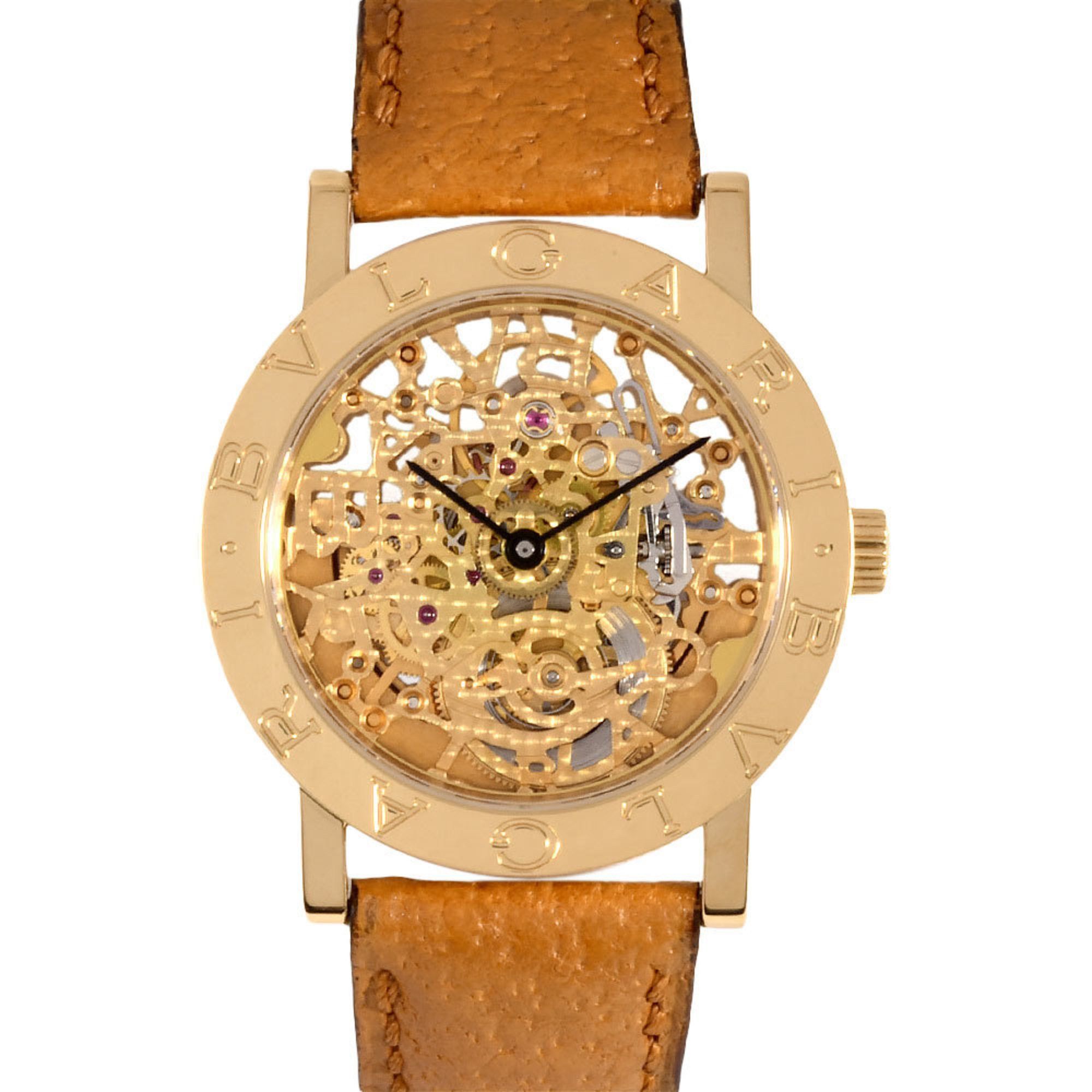 BVLGARI BB33GLSK Wristwatch Automatic Skeleton Mechanical Men's