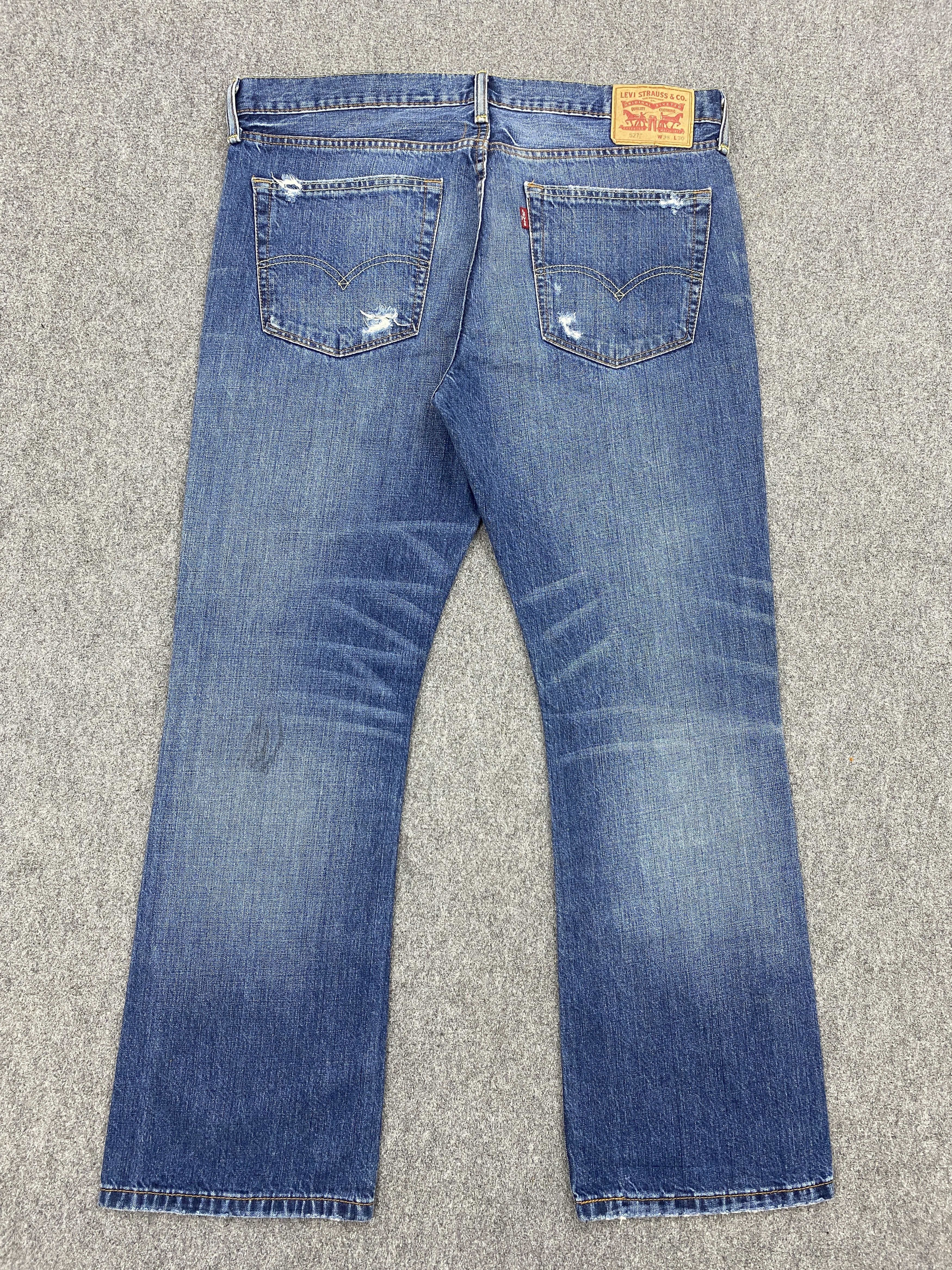 Levi's Vintage Levis 527 Distressed Flared Jeans DP2591 Size US 37 - 3 Thumbnail