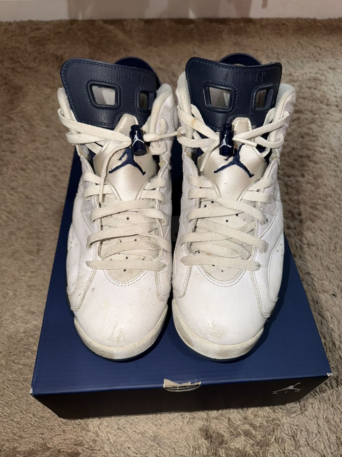 Jordan Brand Air Jordan 6 Retro ‘Midnight Navy’ 2022 Size US 8.5 / EU 41-42 - 1 Thumbnail