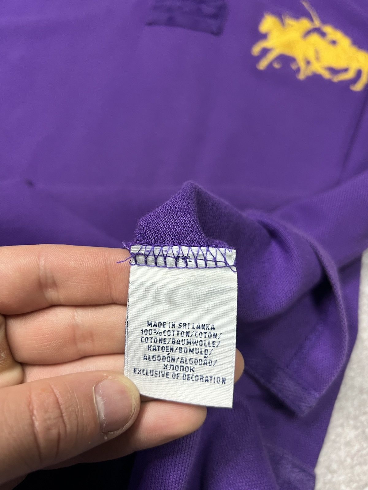 Polo Ralph Lauren Polo Ralph Lauren Purple Big Pony Polo Shirt Size XL Size US XL / EU 56 / 4 - 6 Thumbnail