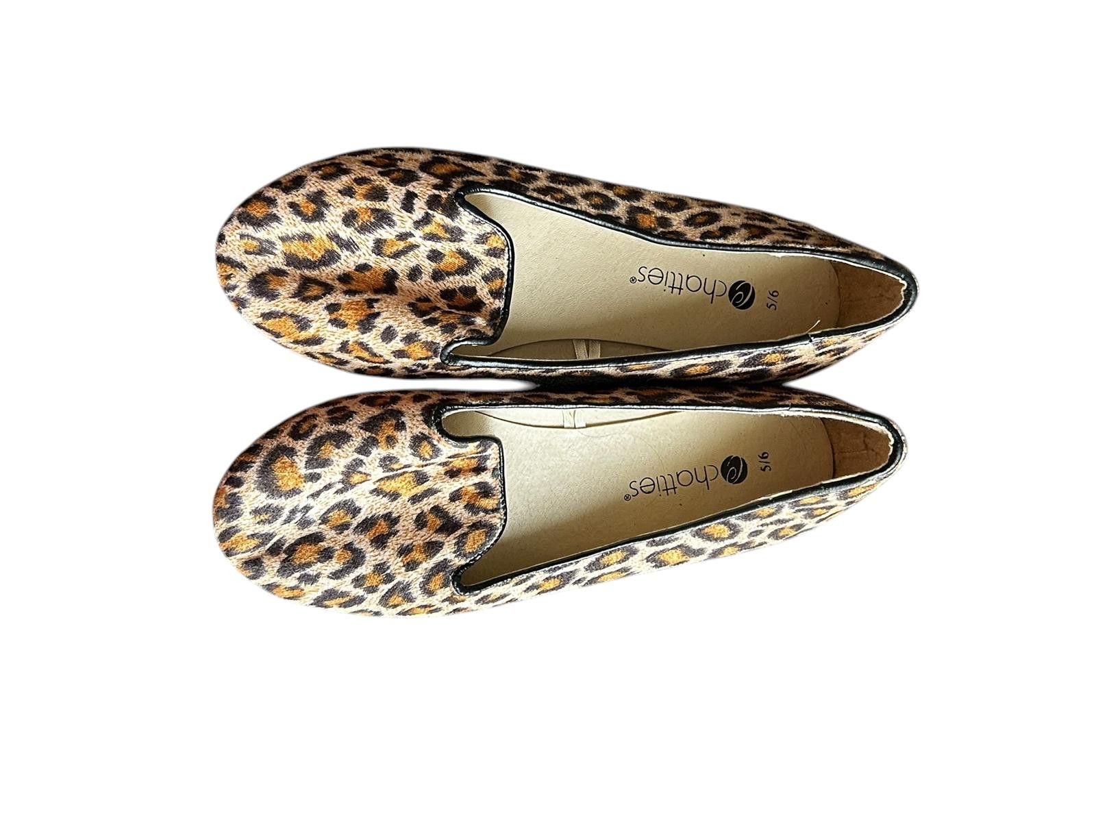 Designer Stylish Leopard Print Slip-On Flats Size US 5.5 / IT 35.5 - 1 Thumbnail