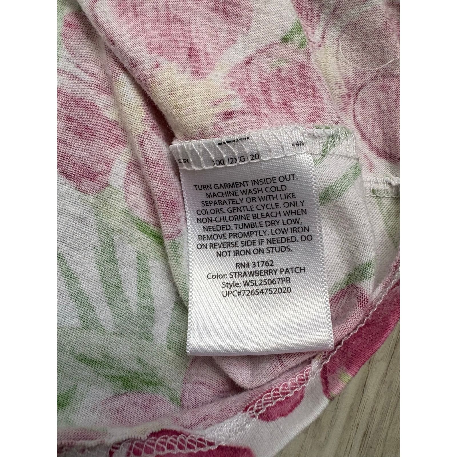 Other White Stag | Floral Strawberry Patch Short Sleeve Top | XXL Size XXL / US 16-18 / IT 52-54 - 4 Thumbnail