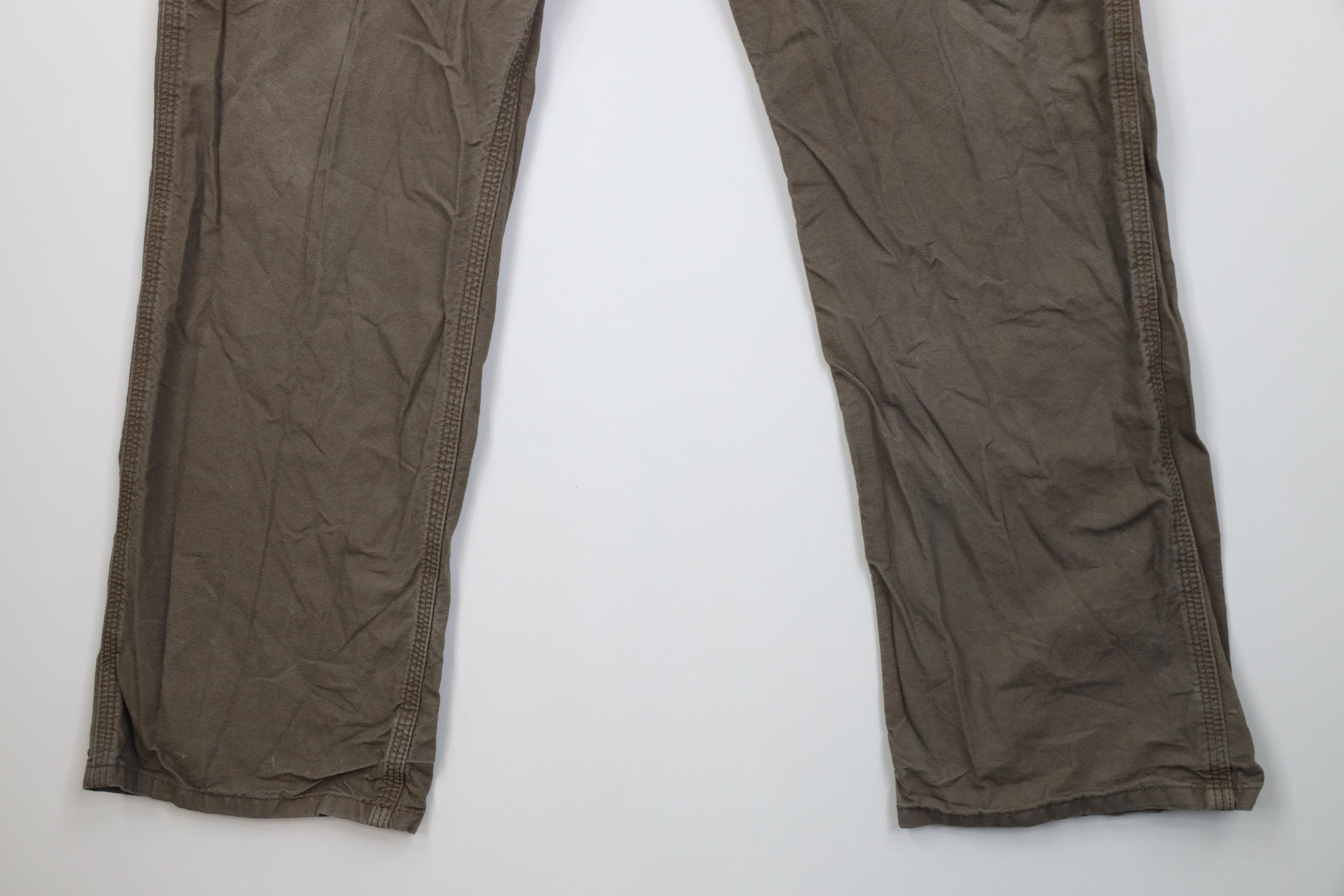 Carhartt Vintage Y2K Carhartt Wide Leg Dungaree Pants Light Brown Size US 36 / EU 52 - 4 Thumbnail