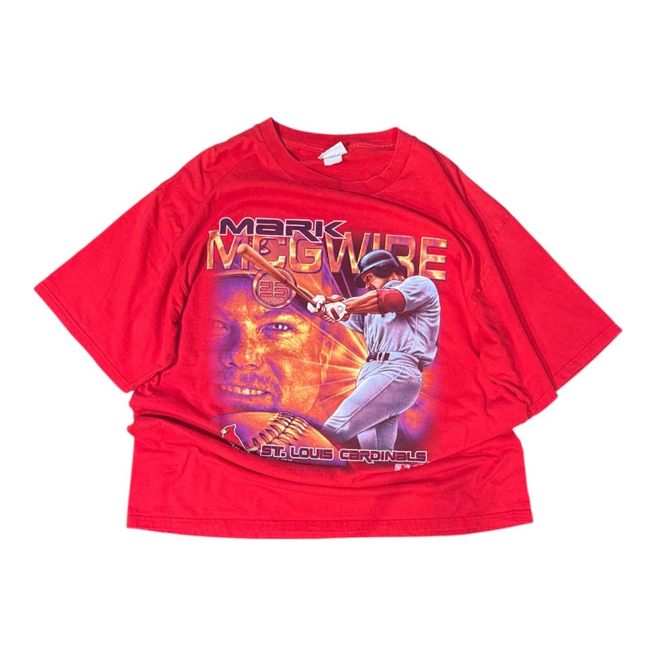 Vintage Vintage Y2K Mark McGwire Coin tee Size US XL / EU 56 / 4 - 1 Thumbnail