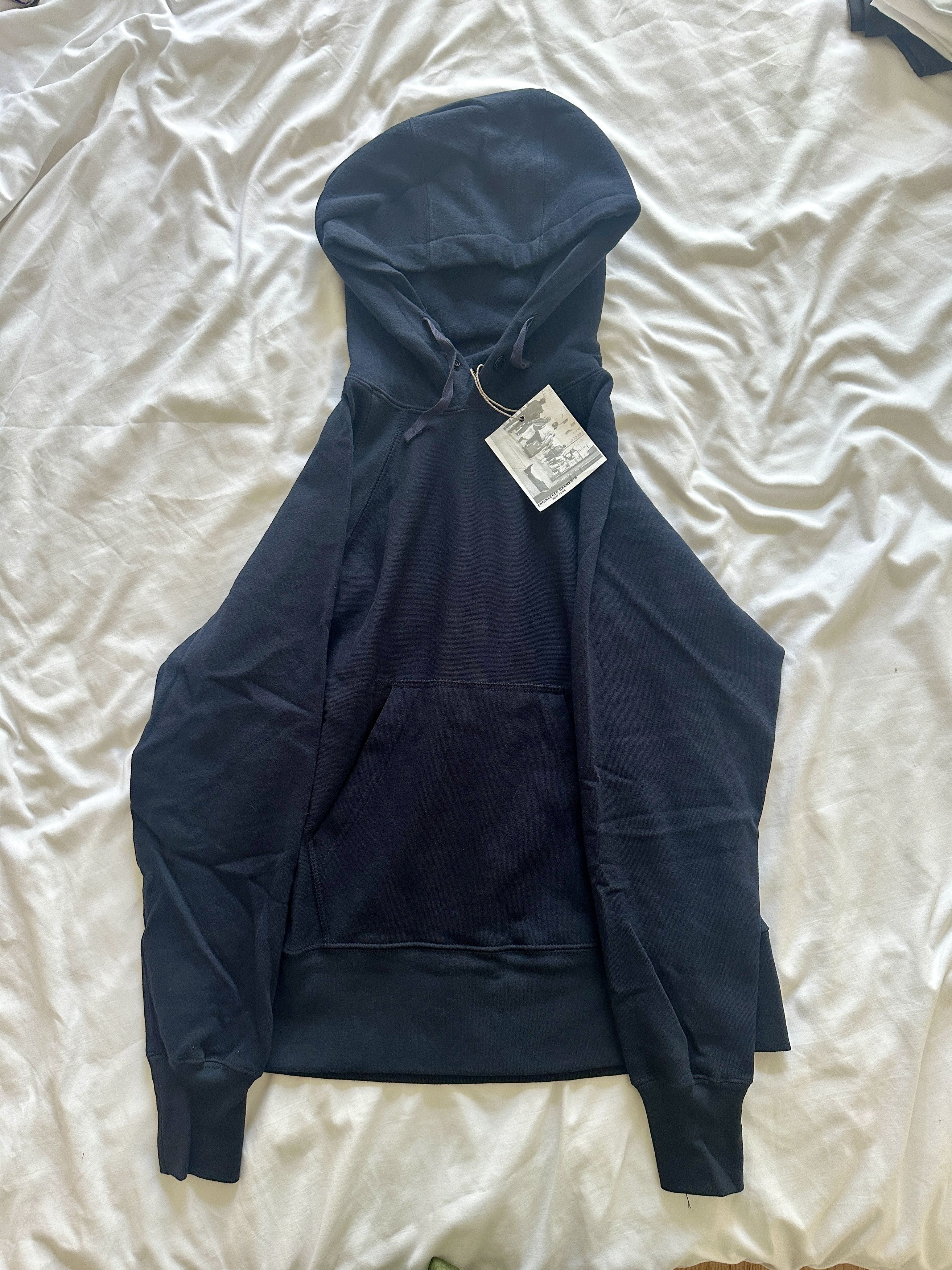 Engineered Garments Navy Raglan Hoodie Size US XXS / EU 40 - 3 Thumbnail