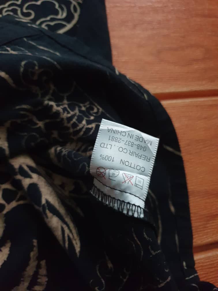 Japanese Brand 💥Cropped head monogram dragon yakuza longsleeve shirt Size US M / EU 48-50 / 2 - 13 Thumbnail