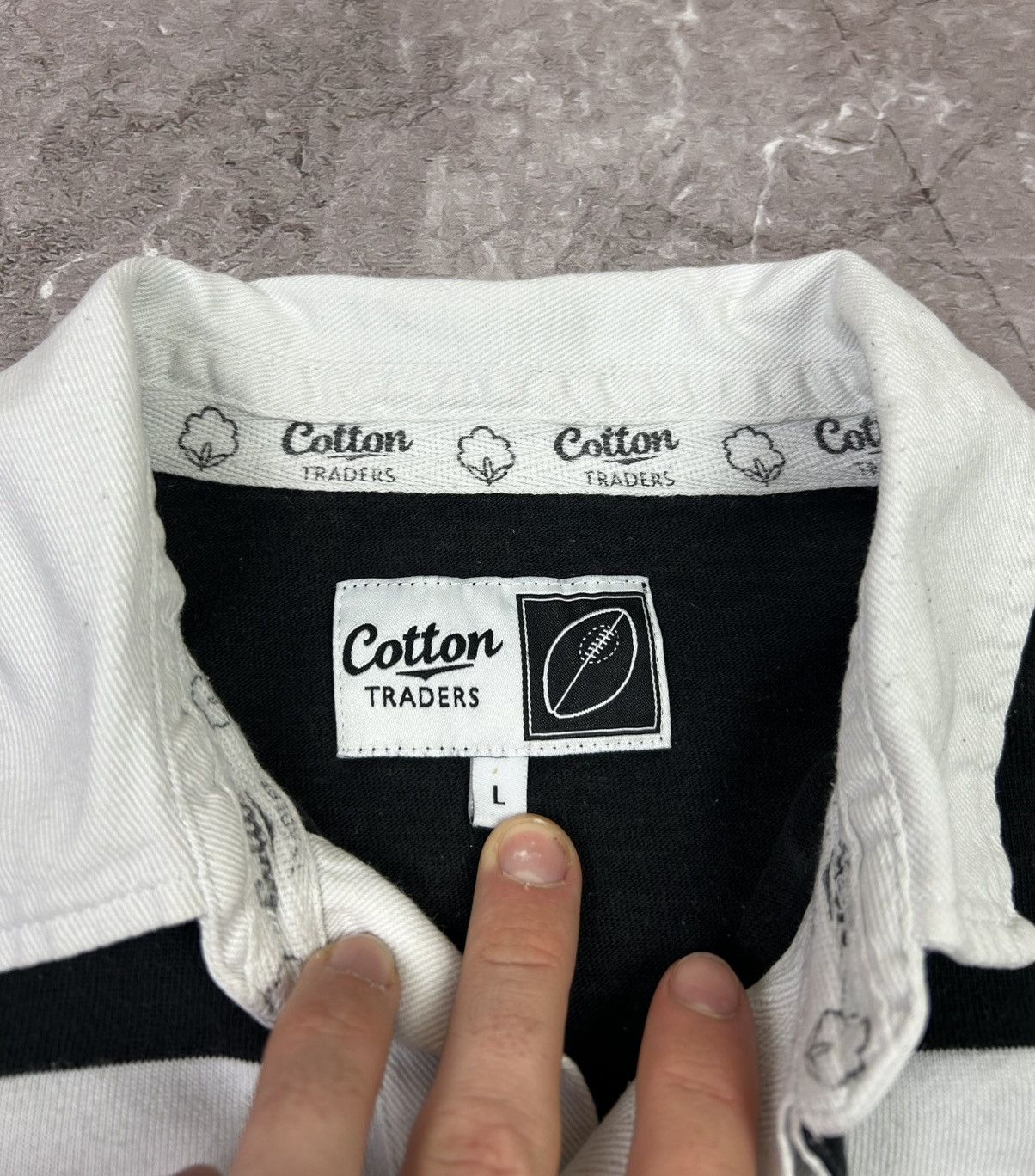Cotton Traders × Vintage Vintage Cotton Traders Gartmore Shorts Sleeve Polo Rugby Size US L / EU 52-54 / 3 - 4 Thumbnail