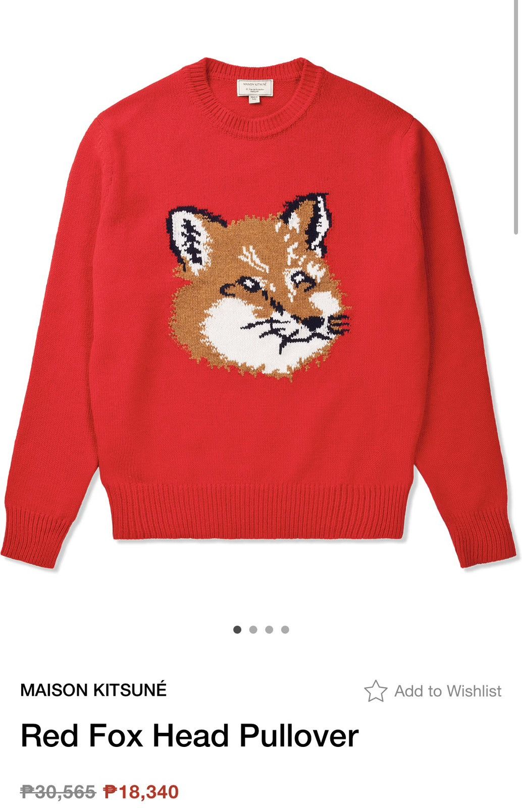 Maison Kitsune Maison Kitsune Size US M / EU 48-50 / 2 - 8 Thumbnail