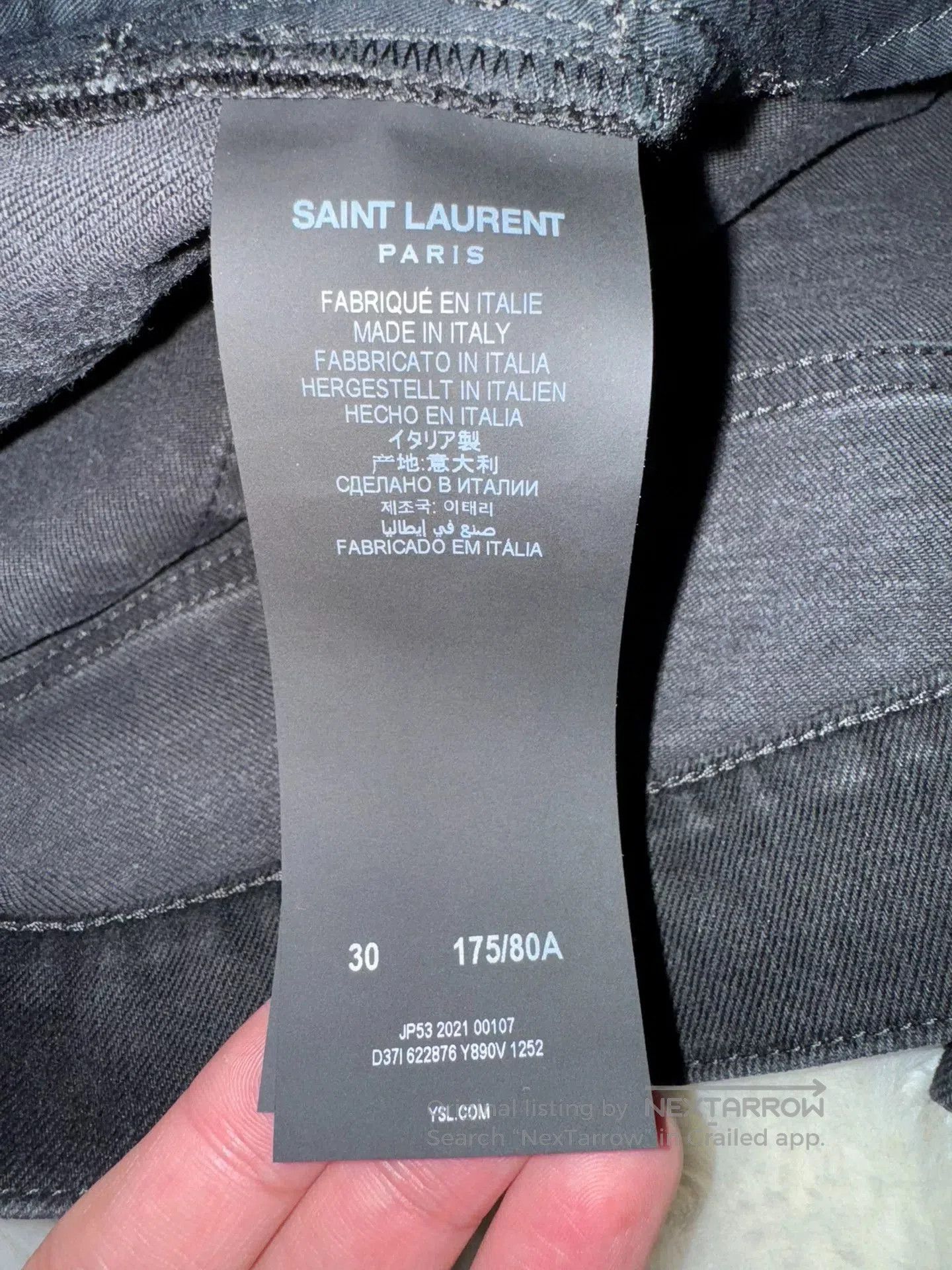 Saint Laurent Paris Saint Laurent D24 Men's Jeans. Size US 30 / EU 46 - 5 Thumbnail