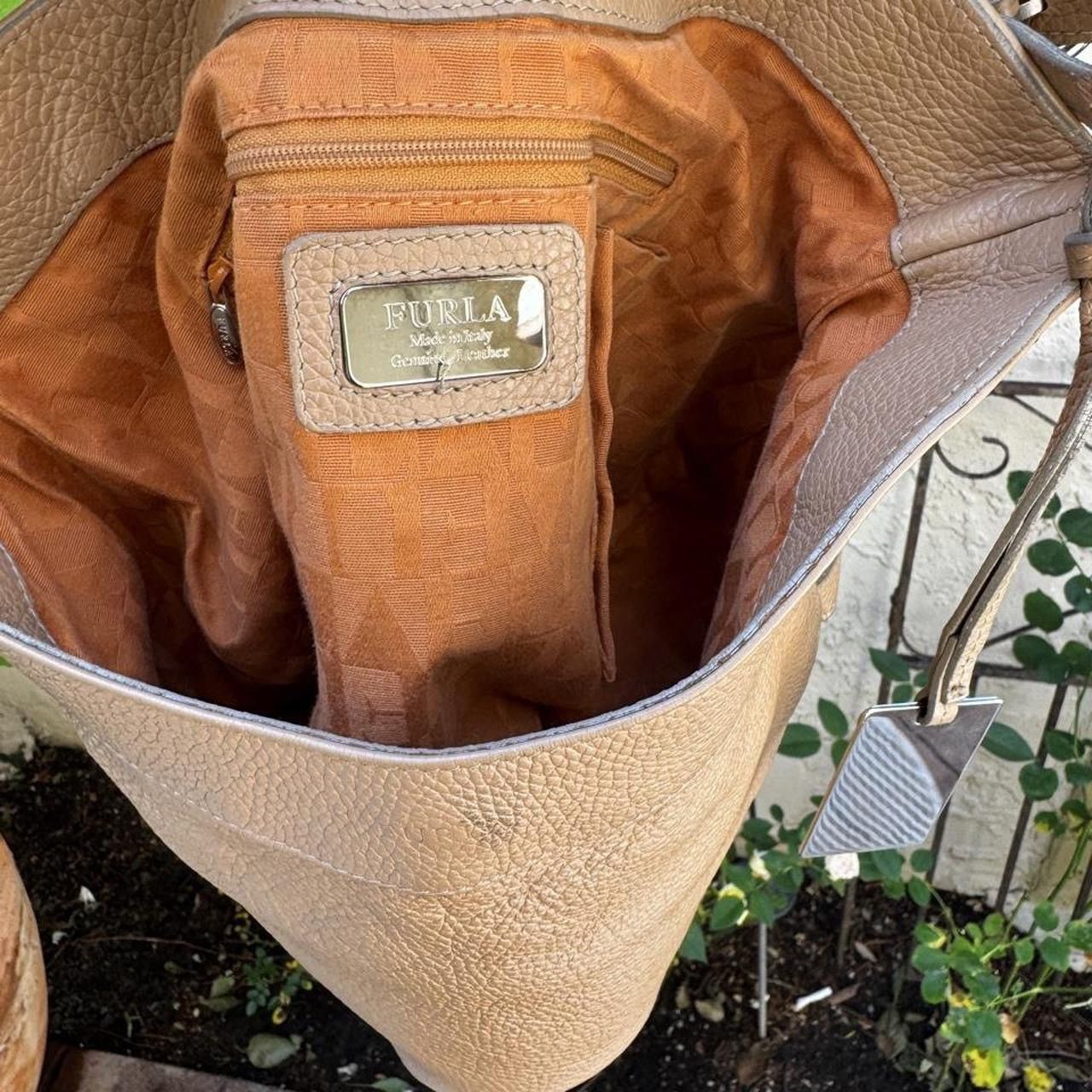 Furla Furla Tan Slouchy Bag Size ONE SIZE - 7 Thumbnail