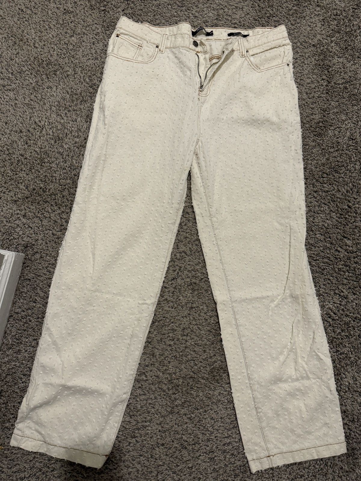 Jaded London Jaded London white distressed jeans Size US 36 / EU 52 - 1 Thumbnail