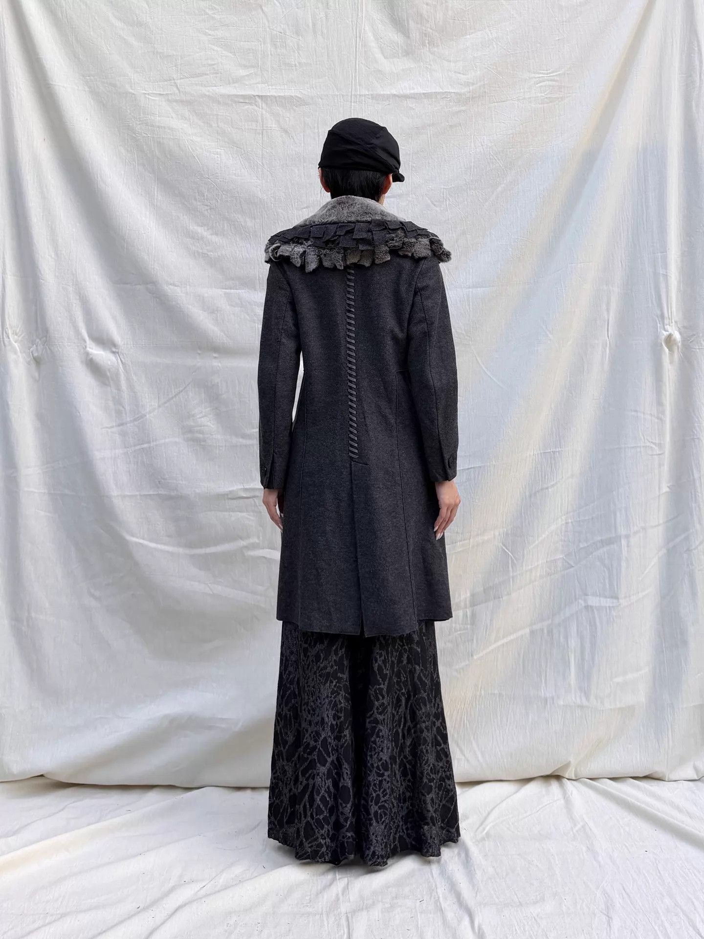 Marithe + Francois Girbaud MFG Vintage Detachable Fur Collar Wool Blend Long Coat S Size S / US 4 / IT 40 - 7 Thumbnail