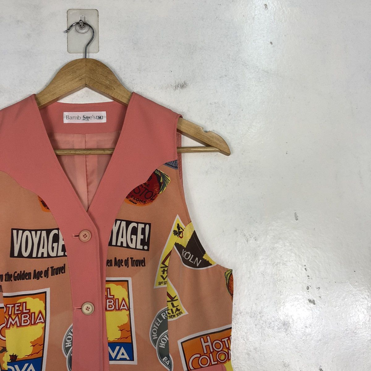 Other × Vintage Rockabilly Style Design Retro Graphic Vest Jackets Size US M / EU 48-50 / 2 - 5 Thumbnail