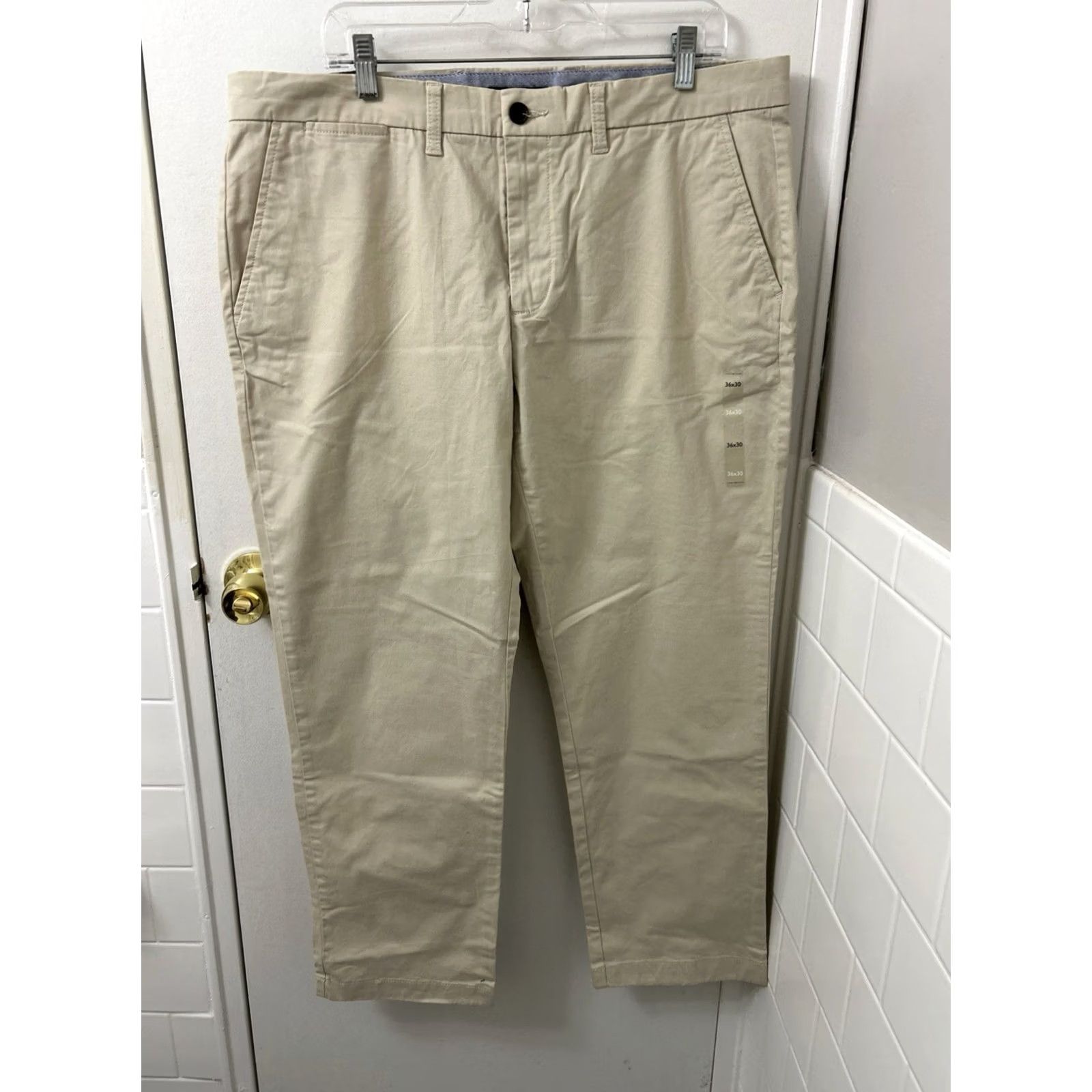 Tommy Hilfiger Tommy Hilfiger Pants Mens 36x30 Tan Chino Khaki THFlex Custom Fit NWT 0 MSRP Size US 36 / EU 52 - 7 Thumbnail