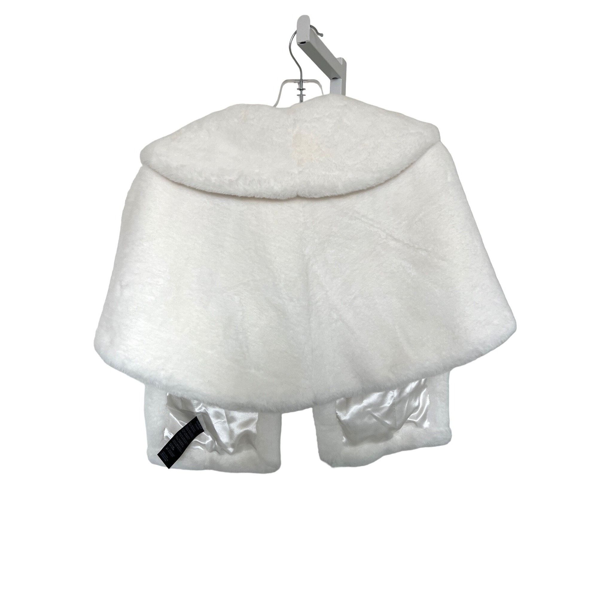 Anthropologie BHLDN Faux Fur Ivory Soft & Luxurious Wrap Size S / US 4 / IT 40 - 5 Thumbnail