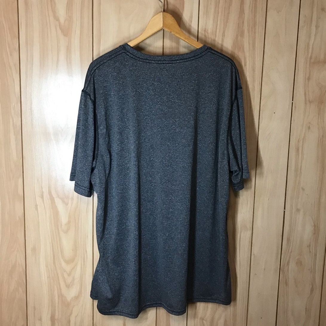 Reebok Reebok Performance Gray Crew Neck Short Sleeve T-Shirt 2XL Size US XXL / EU 58 / 5 - 2 Thumbnail