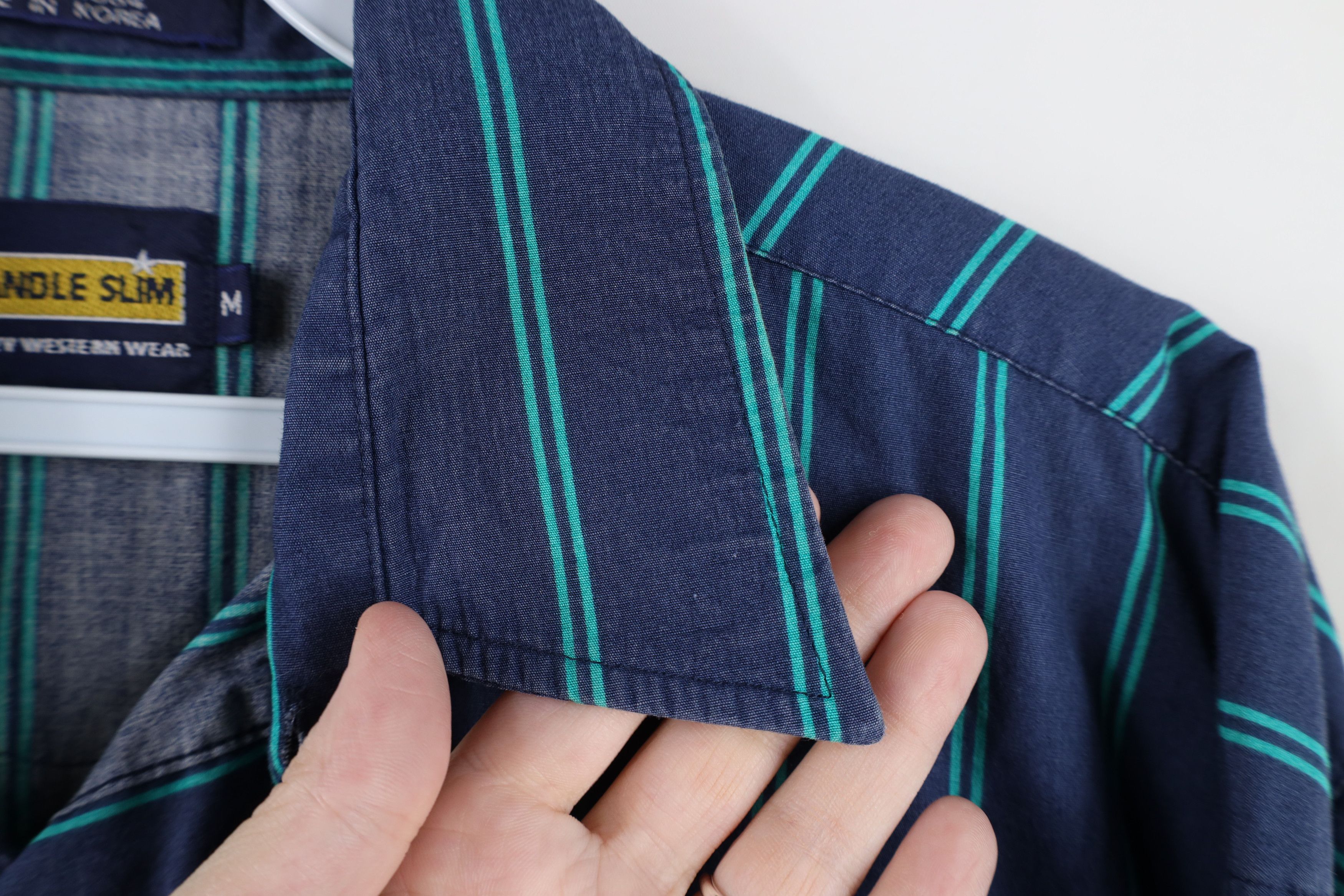 Vintage Vintage 90s Streetwear Striped Western Cowboy Button Shirt Size US M / EU 48-50 / 2 - 7 Thumbnail