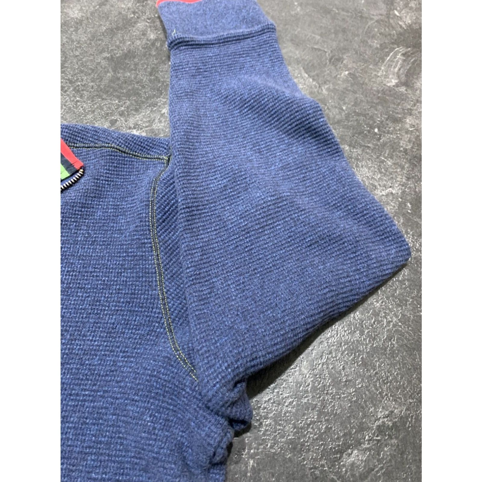 Robert Graham Robert Graham 1/4 Zip Waffle Knit Pullover Sweater Blue Large Mens Size US L / EU 52-54 / 3 - 2 Thumbnail