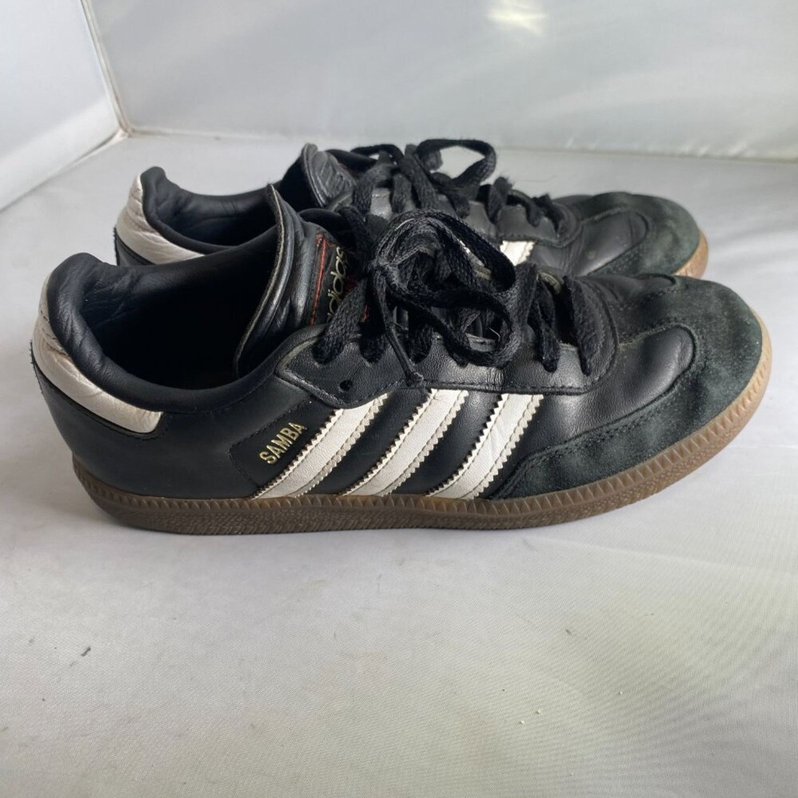 Adidas Adidas Samba Classic Low GS Indoor Soccer Shoes Black 4.5 Size US 4.5 / IT 34.5 - 1 Thumbnail