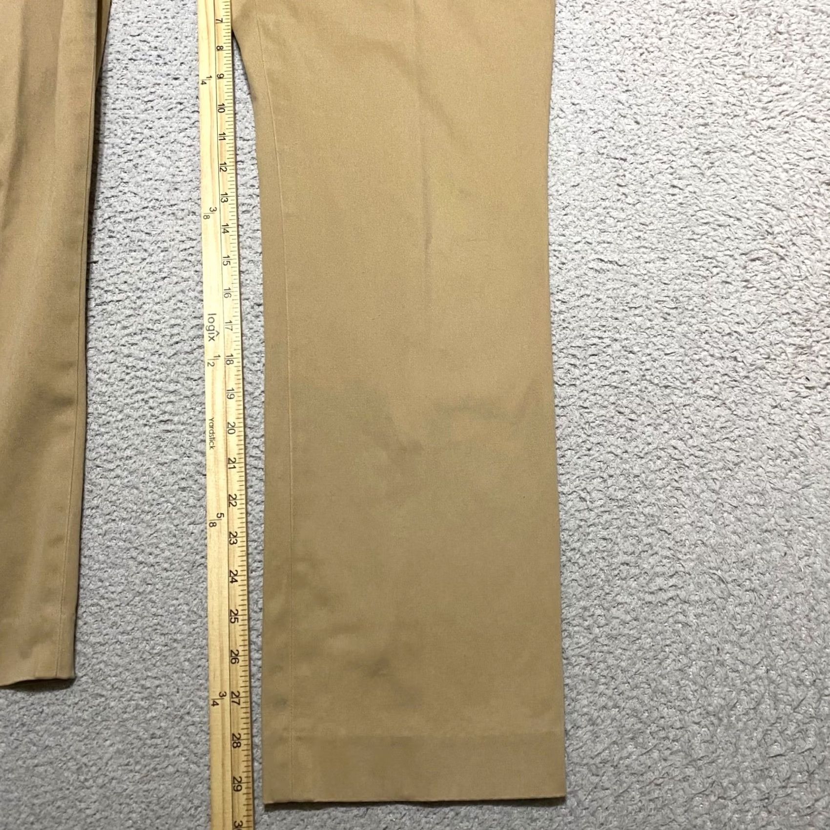 Talbots Talbots Womens 10 Beige Straight Dress Pants Mid Rise Business Office Size 32" / US 10 / IT 46 - 6 Thumbnail