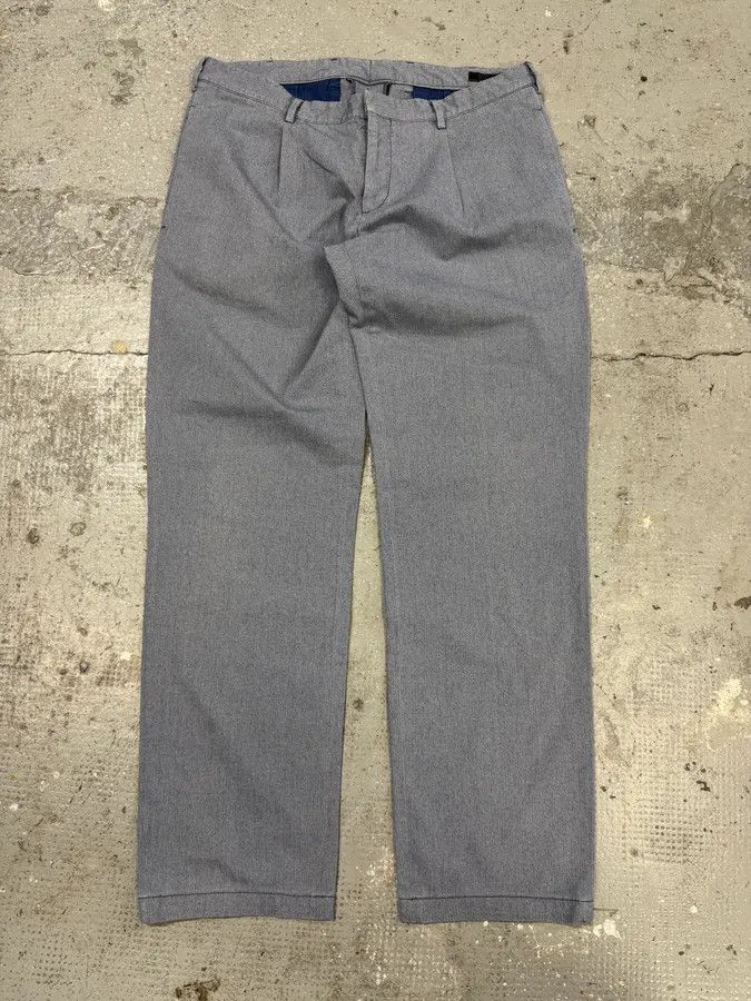 Prada × Vintage 2000s Prada Blue Grey Minimalist Straight Pants Size US 33 - 6 Thumbnail