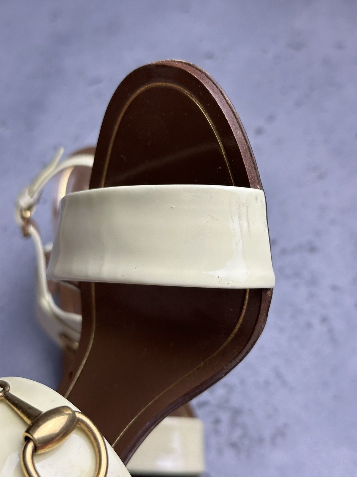 Gucci Gucci Leather Alyssa Horsebit Ankle Strap Sandals y2k Rare Size US 9 / IT 39 - 12 Thumbnail