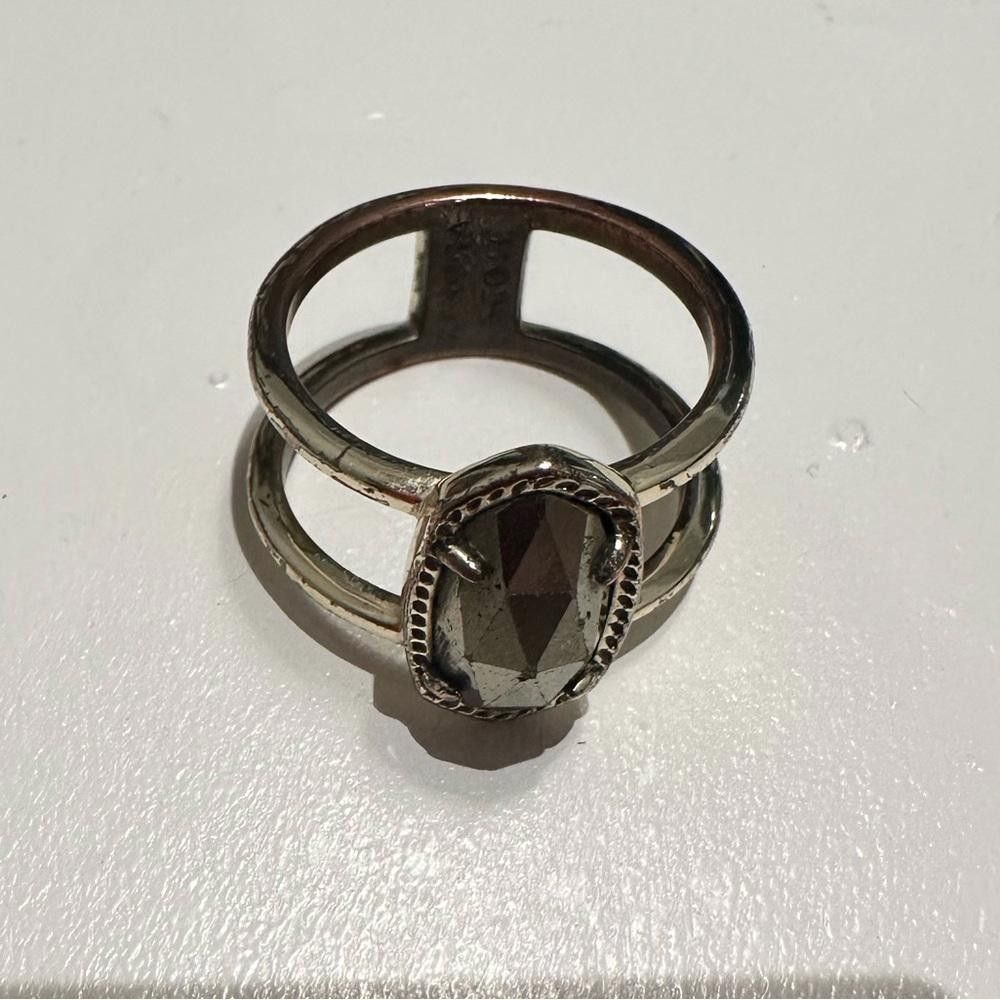 Designer Kendra Scott Elyse Gold Ring in Gold Pyrite Size 9 Size ONE SIZE - 3 Thumbnail