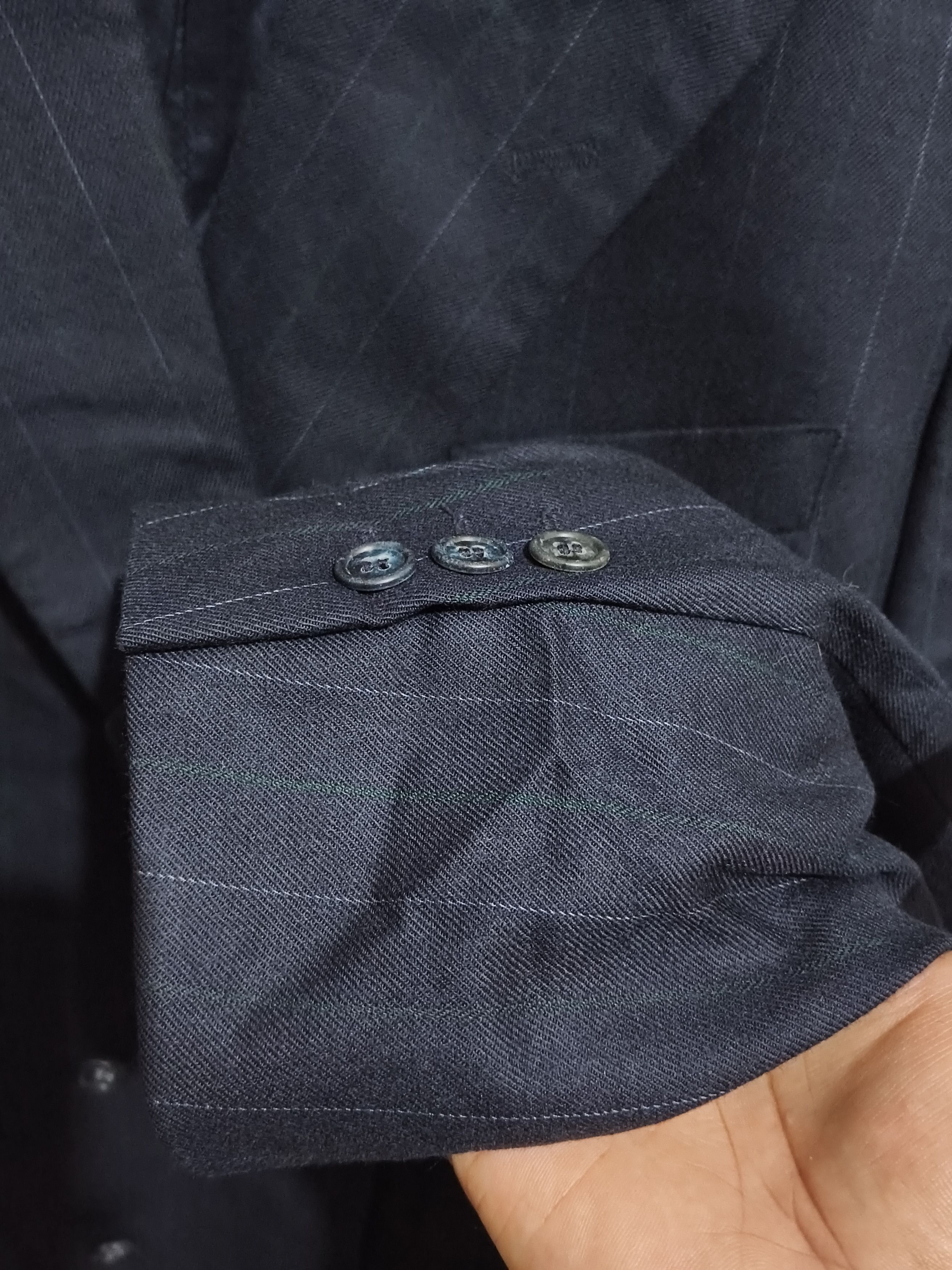 Yves Saint Laurent Vintage YSL Power Tailoring Double Breasted Pinstripe Size 50S - 10 Thumbnail