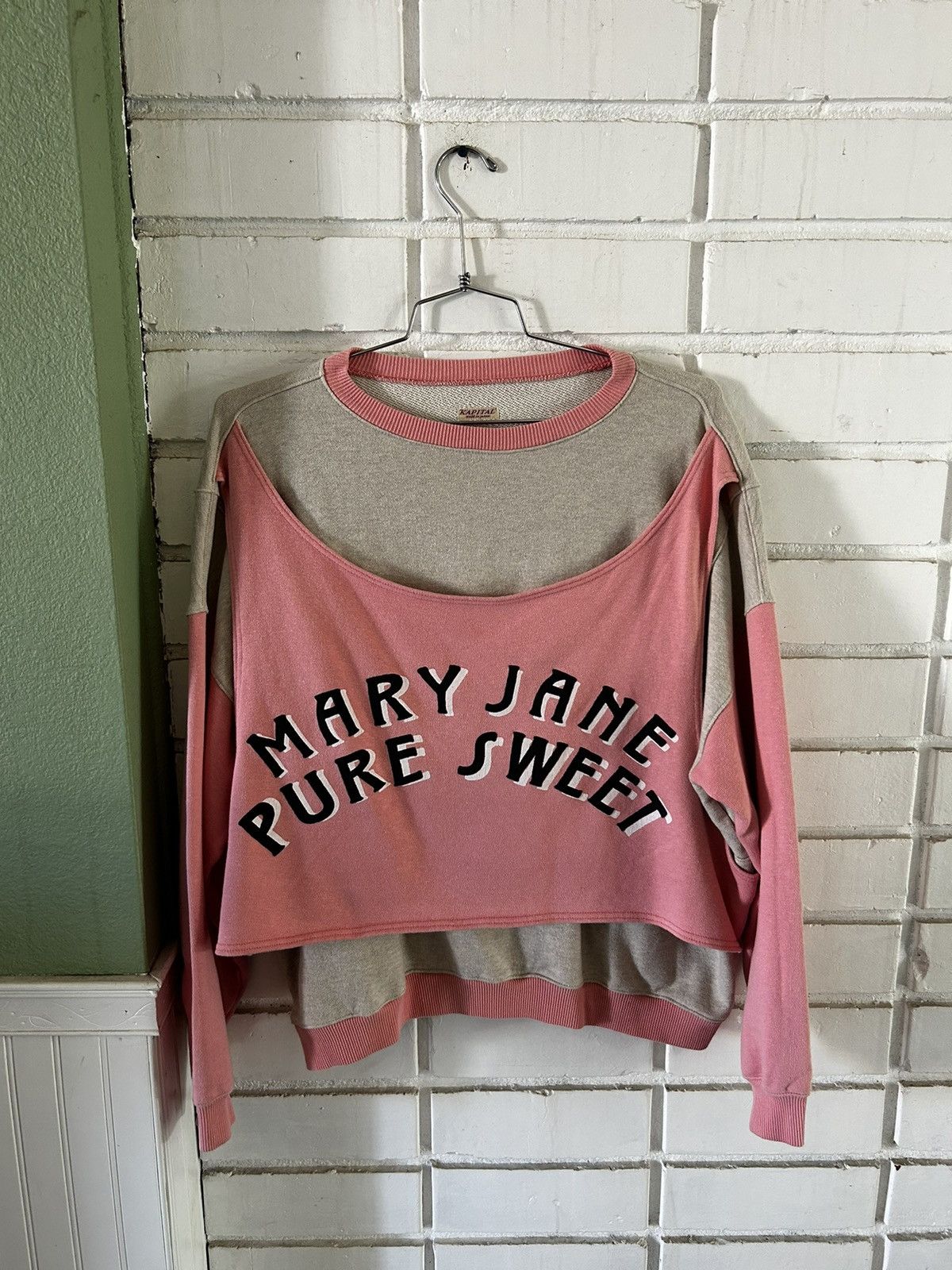 Kapital Kapital "Mary Jane Pure Sweet" Crewneck Sweater (sz1) Size US S / EU 44-46 / 1 - 1 Thumbnail
