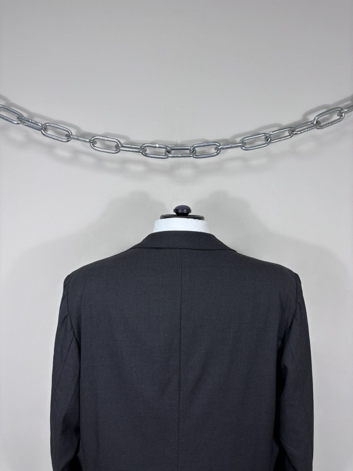 Holland & Sherry Holland & Sherry Savile Row Men’s Grey Wool Blazer Jacket Size 48R - 15 Thumbnail