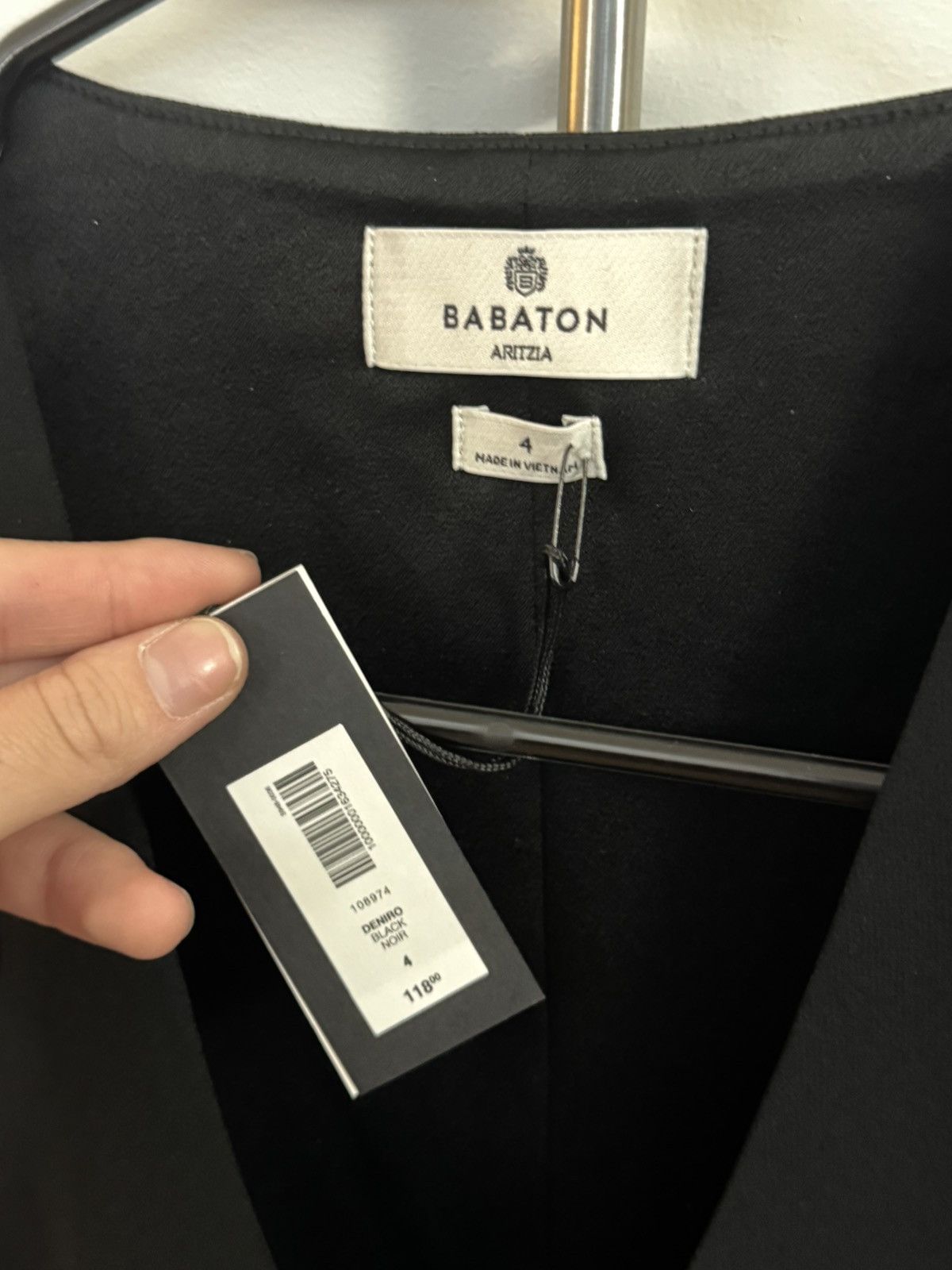 Aritzia Babaton by Aritzia Black Deniro Vest - Crepette Size S / US 4 / IT 40 - 4 Thumbnail