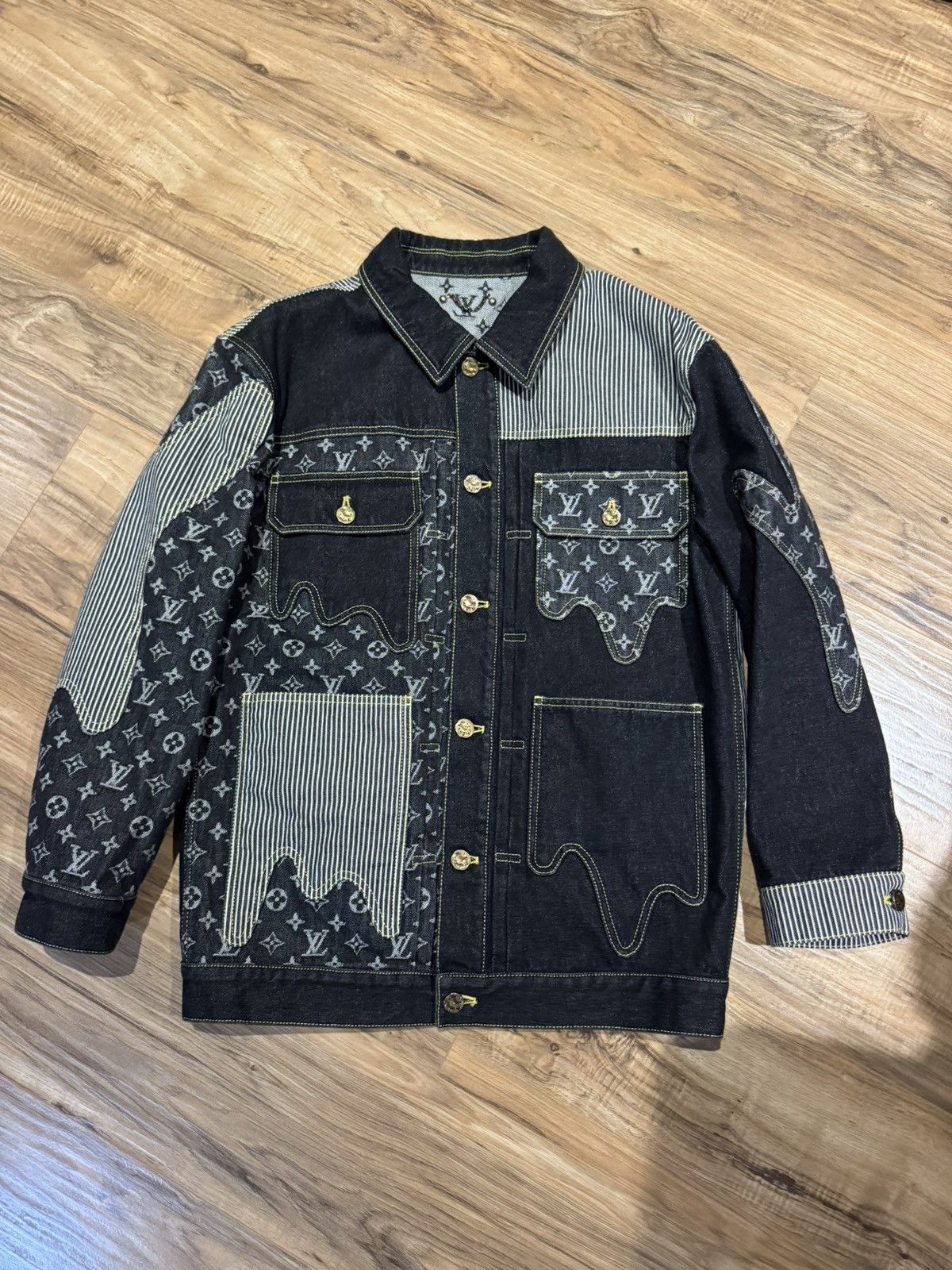 Louis Vuitton Louis Vuitton x Nigo Monogram Denim Jacket Size US S / EU 44-46 / 1 - 1 Thumbnail