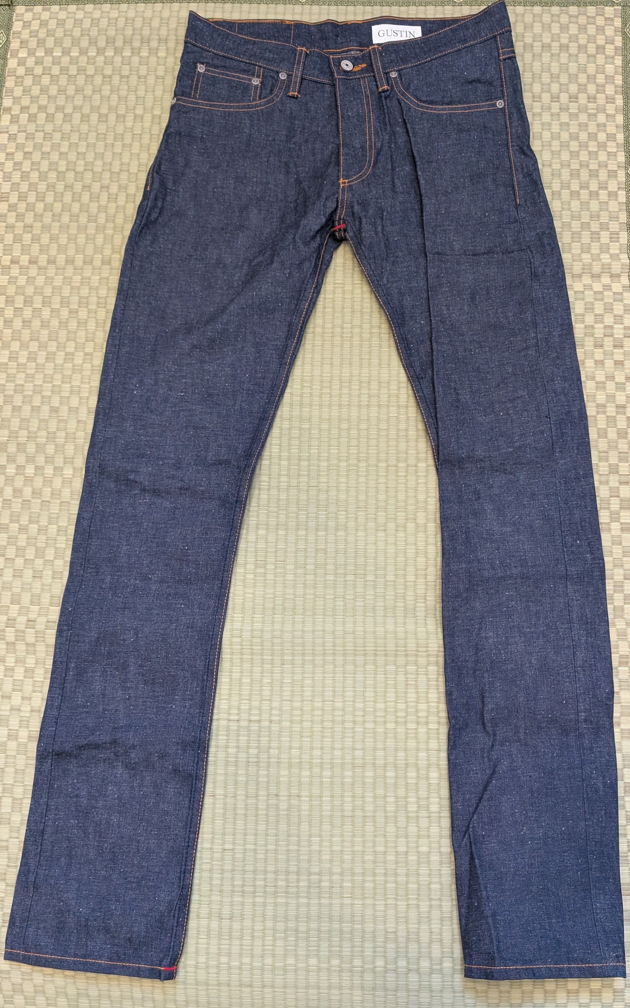 Gustin LNWOT Gustin #532 1940s Worker Selvedge Denim Skinny Jeans Size US 33 - 1 Thumbnail